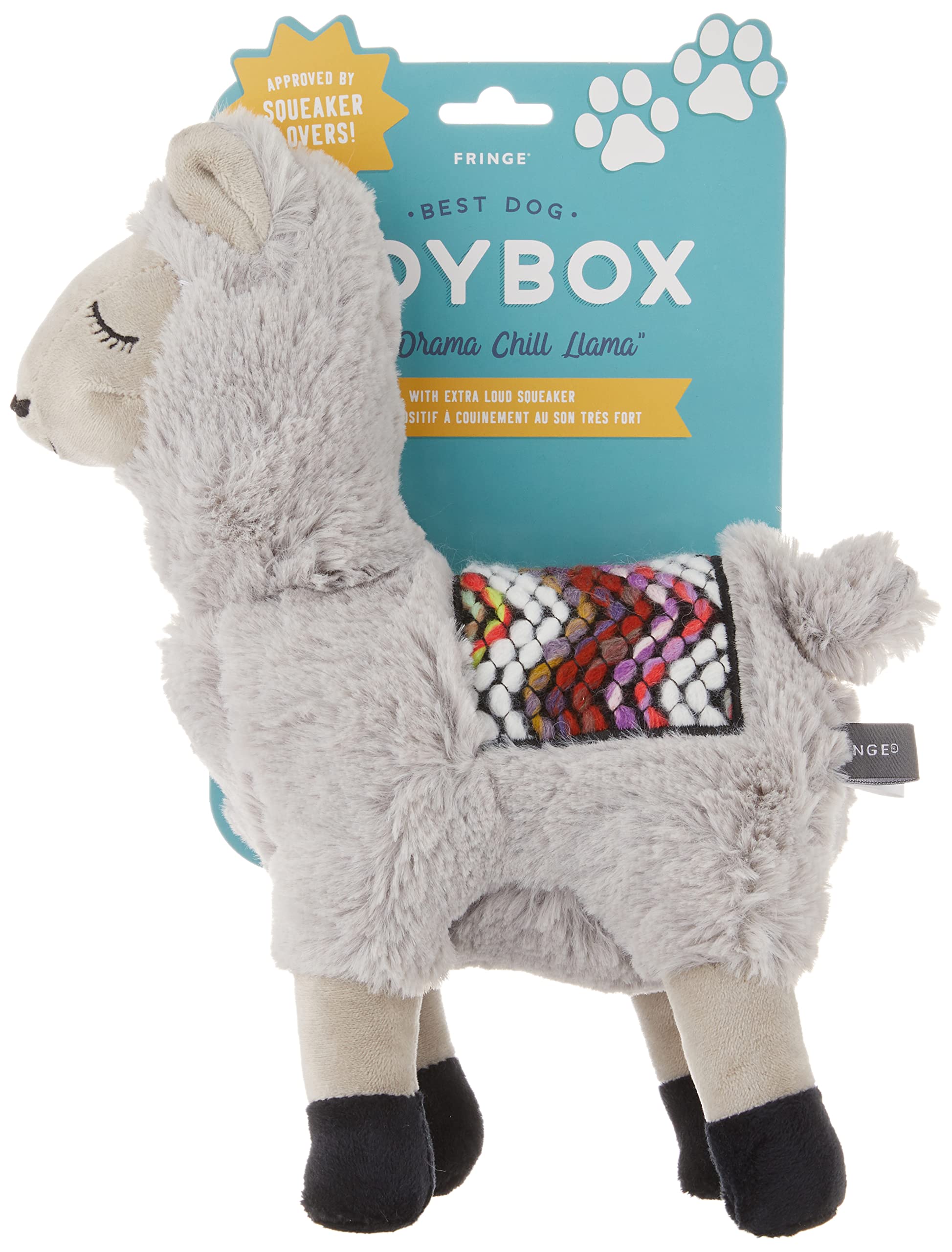 Fringe Studio Dog Toy, Llama Chill-Plush Pet Toy (289362), 12x9 Inch (Pack of 1), All Breed Sizes