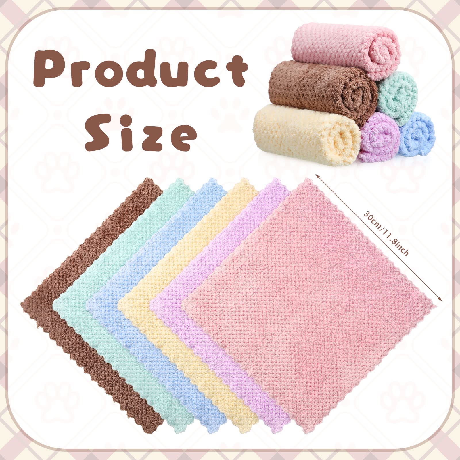 36 Pcs Guinea Pig Blankets Soft Fleece Cage Liners Guinea Pig Accessories Washable Bedding Sleeping Mats Absorbent Bath Towels F