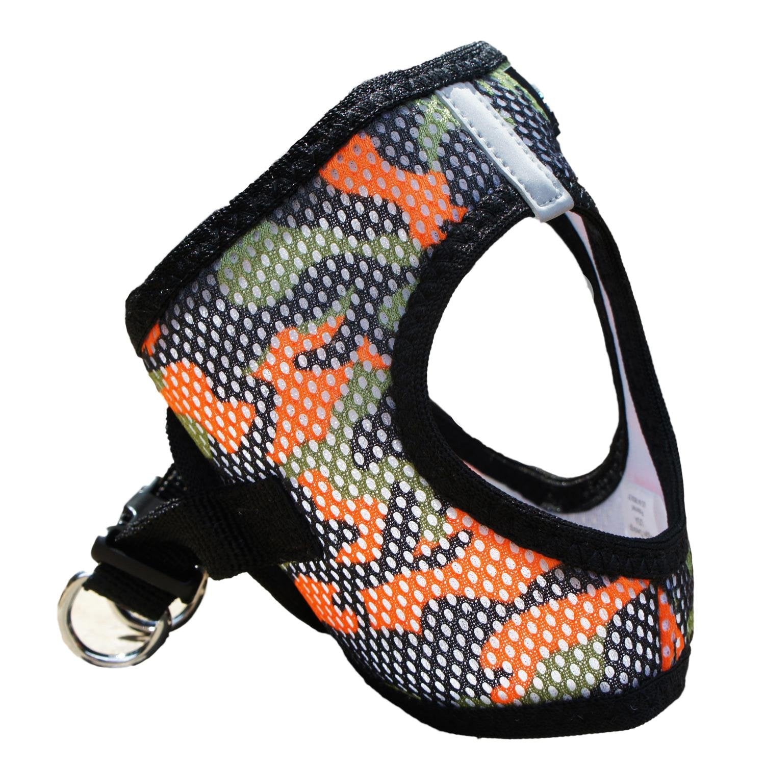 American River Dog Harness Camouflage Collection - Orange Camo XXXL