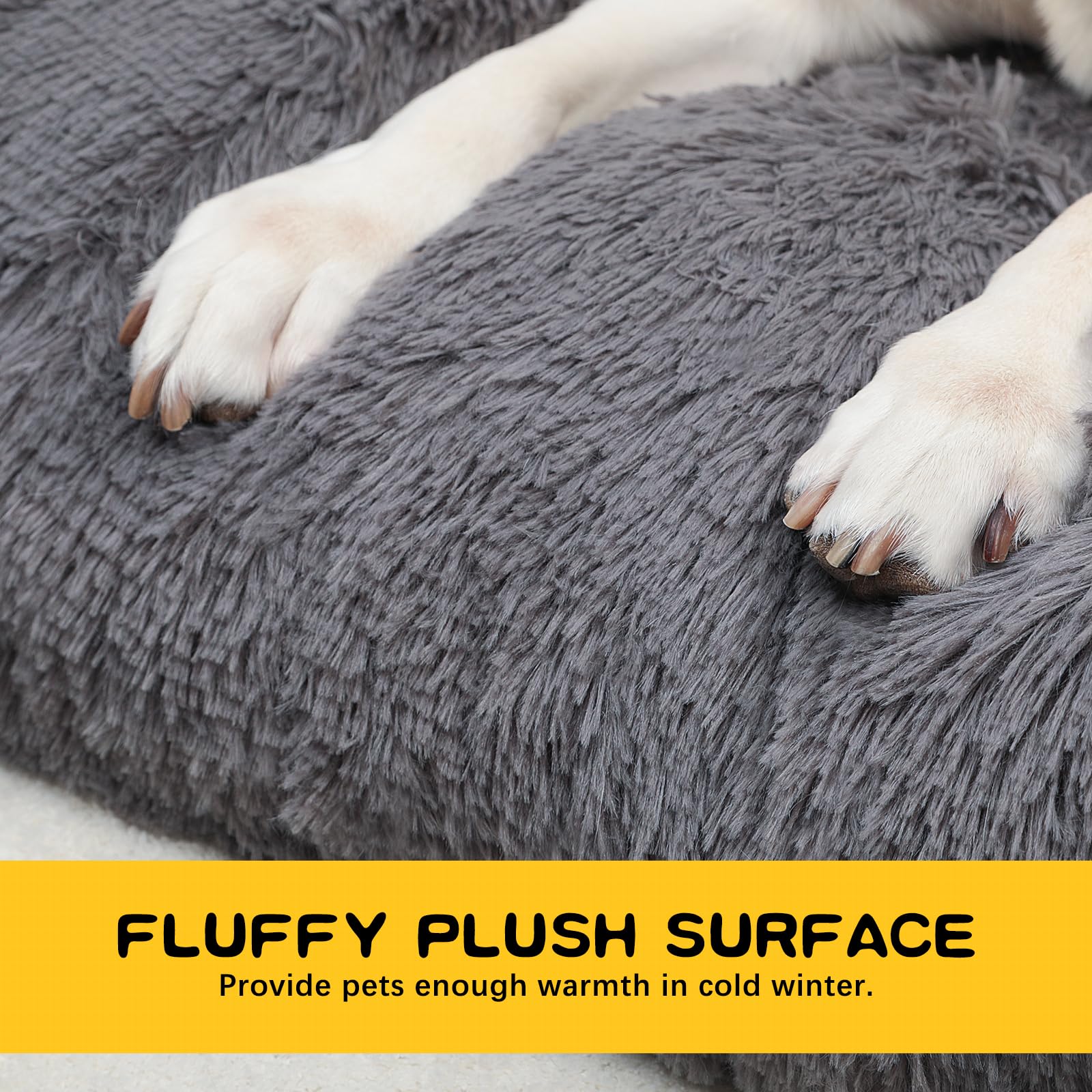 Wayimpress Small Dog Bed Crate Pad Mat For Cages Washable Bed For Small Medium Size Dog Soft Kennel Pad Anti-Slip Pet Bed,24 X