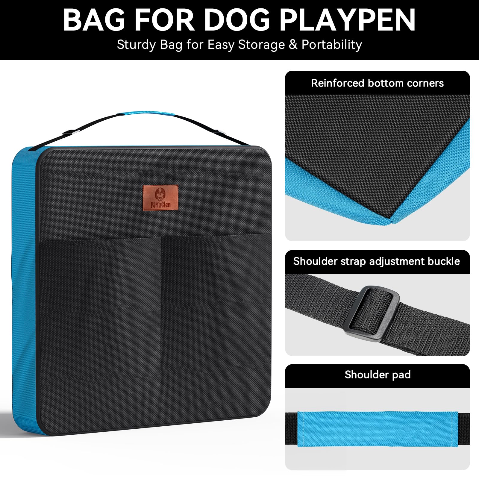 Pjyucien Dog Playpen Storage Bag ((Not Suitable For Other Brands) Fits 40'' H 32'' W 8 Panels Dog Pen, Designed For Rv Trips,Yar
