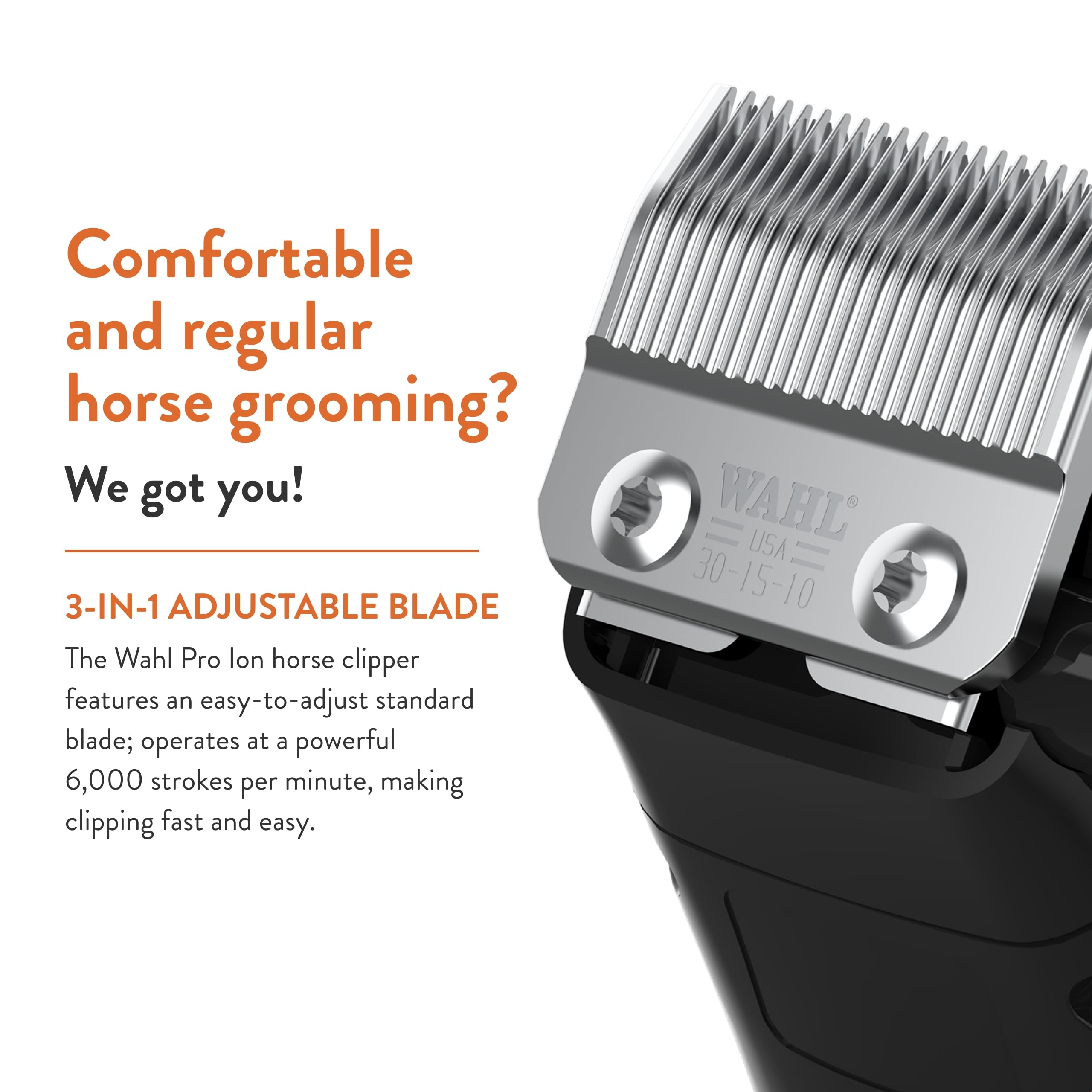 Wahl Professional Animal Pro Ion Equine Cordless Horse Clipper And Grooming Kit