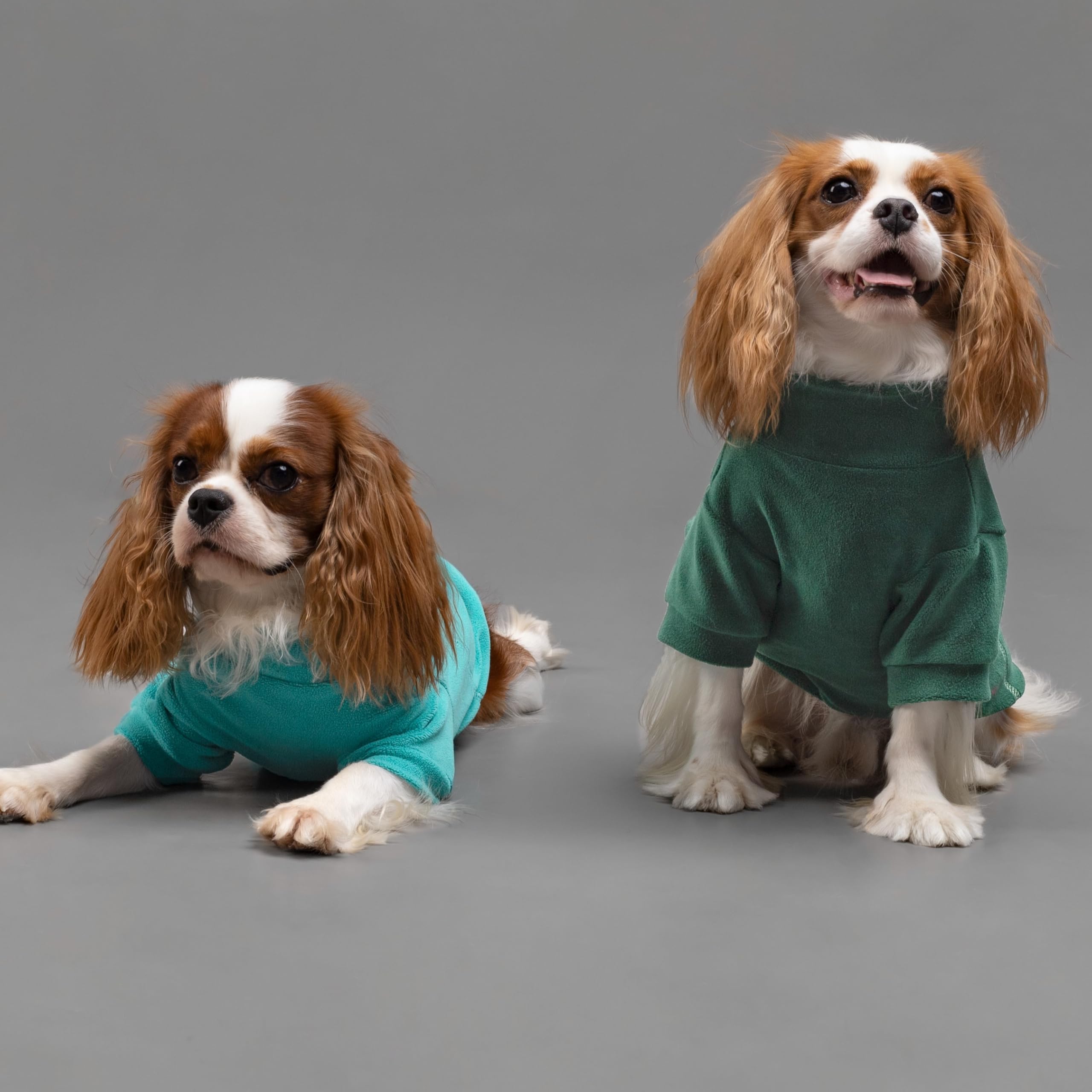 Fitwarm 3 Pack Fleece Dog Sweater, Turtleneck Dog Sweatshirt, Dog Winter Clothes for Small Dogs Boy Girl, Pet Pullover Jumper, C