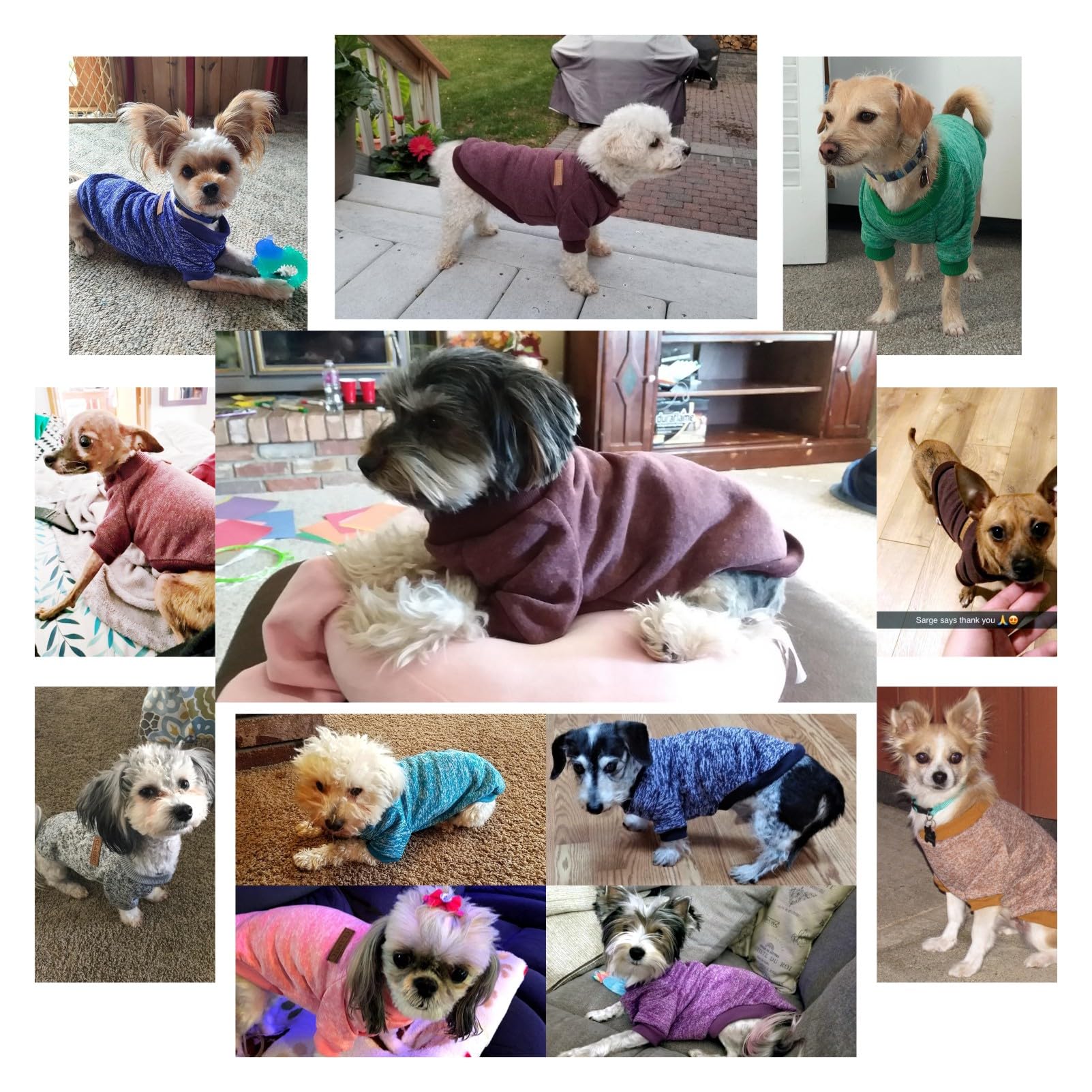 Chborless Pet Dog Classic Knitwear Sweater Warm Winter Puppy Pet Coat Soft Sweater Clothing For Small Dogs (Xxs, Brown)