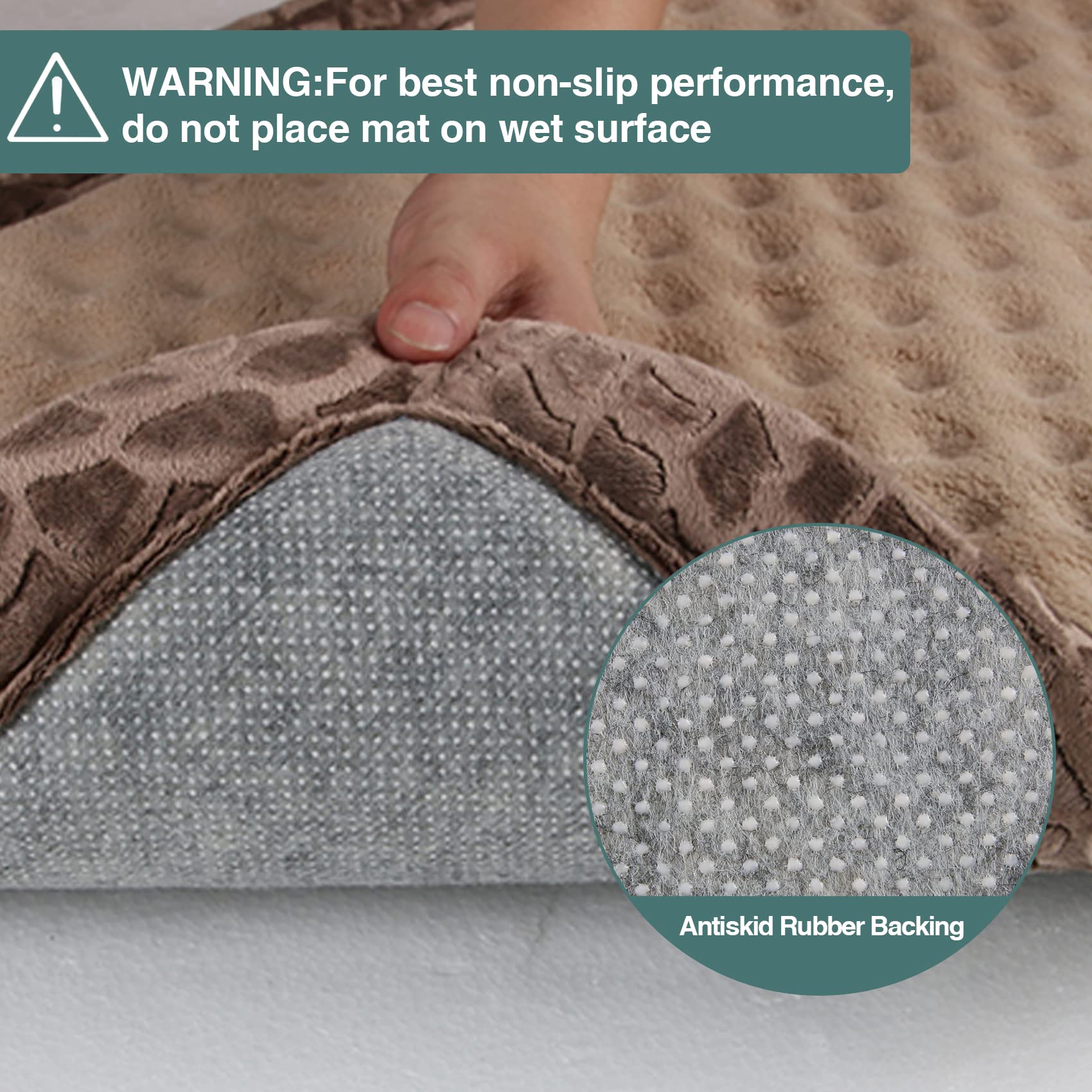 Pagged Xl Dog Crate Pad 42X28 Inch Memory Foam Large Dog Kennel Bed Soft Flannel Washable Anti Slip Puppy Sleeping Mat,Brown
