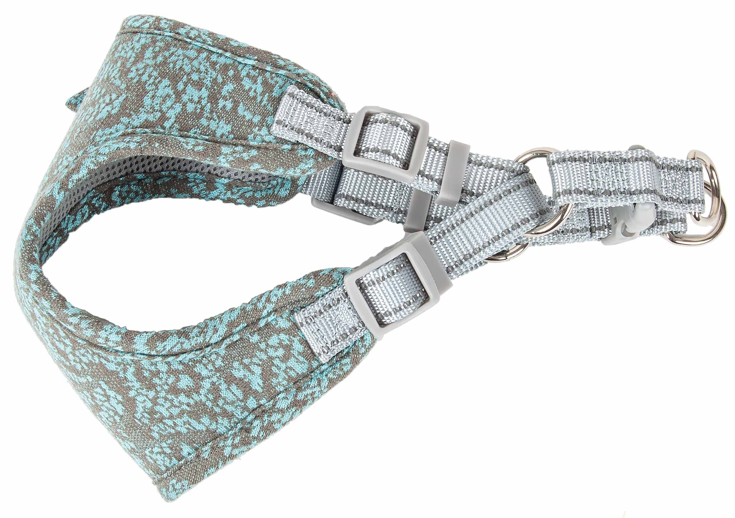 Pet Life A Fidomite Dog Harness With Built-In Designer Textured Dog Bowtie - Pet Harness With Reversible And Breathable Micro-Me