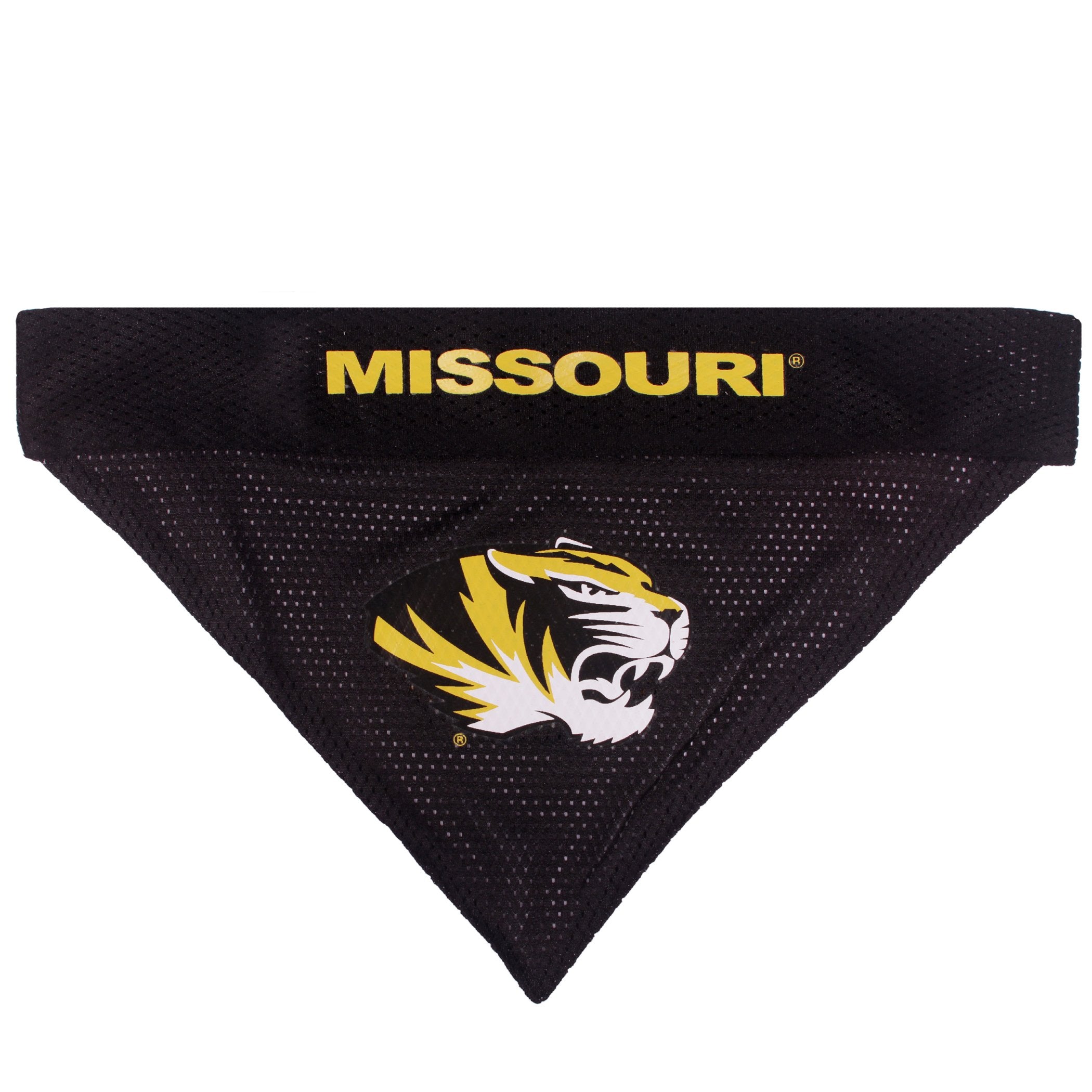 Pets First Collegiate Pet Accessories, Reversible Bandana, Missouri Tigers, Small/Medium