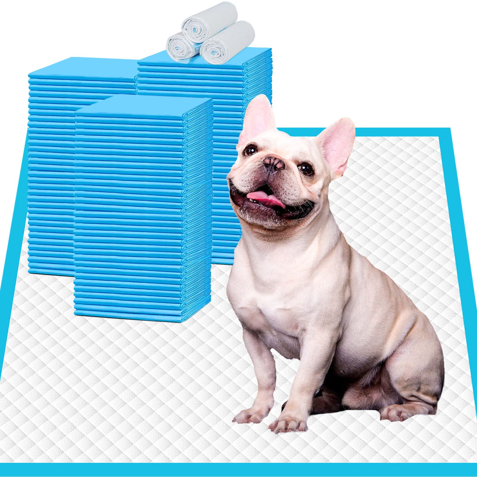 Immcute Puppy Pee Pads 22'X23'-150 Count | Dog Pee Training Pads Super Absorbent & Leak-Proof | Disposable Pet Piddle And Potty Pads For Puppies | Dogs | Doggie| Cats | Rabbits
