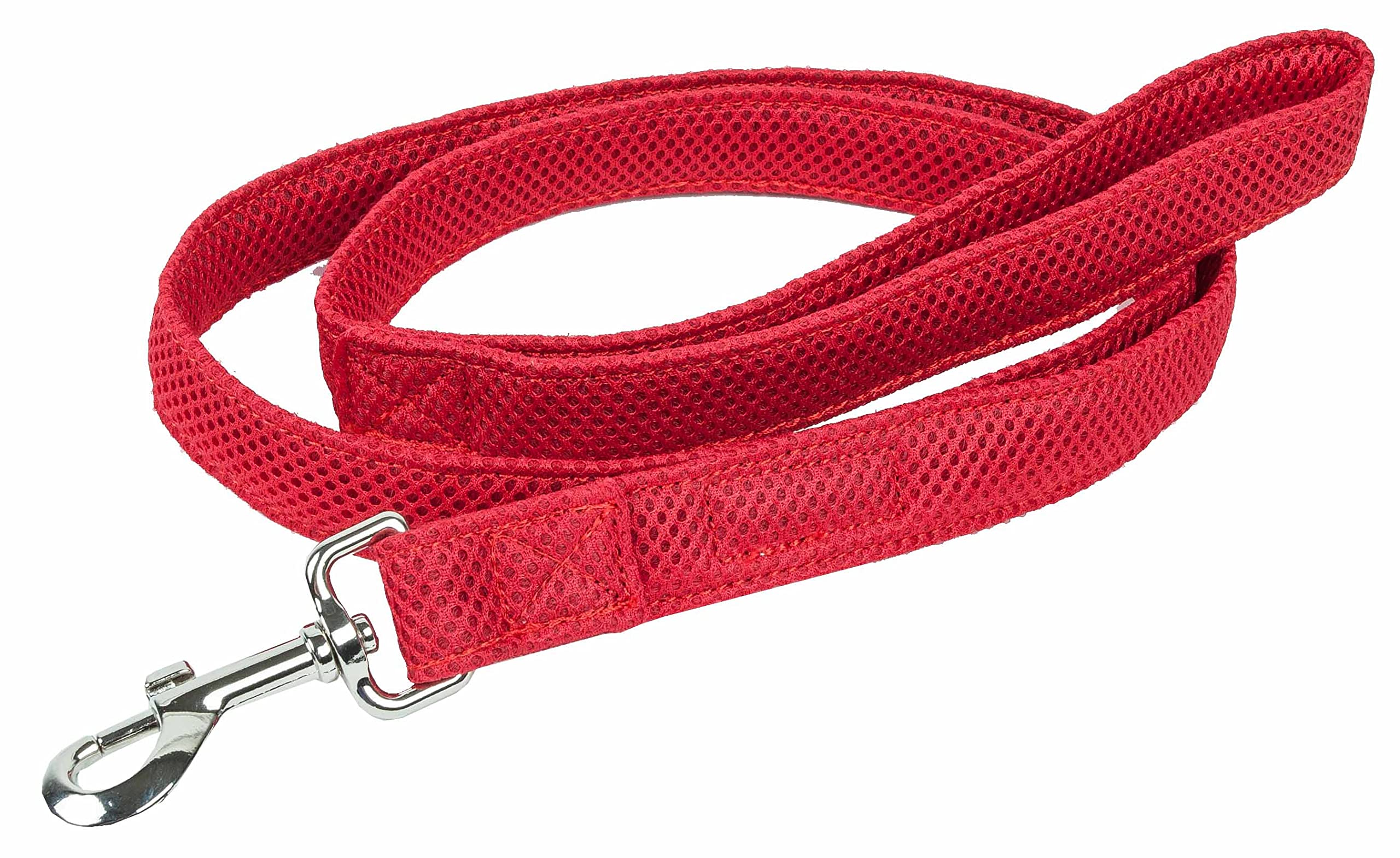 Pet Life ® Aero Mesh Dog Leash Featuring Dual-Sided Ventillated Mesh - Connects to Any Dog Harness or Dog Collar with Swivel-Hook for Multi-Directional Pet Leash Pull