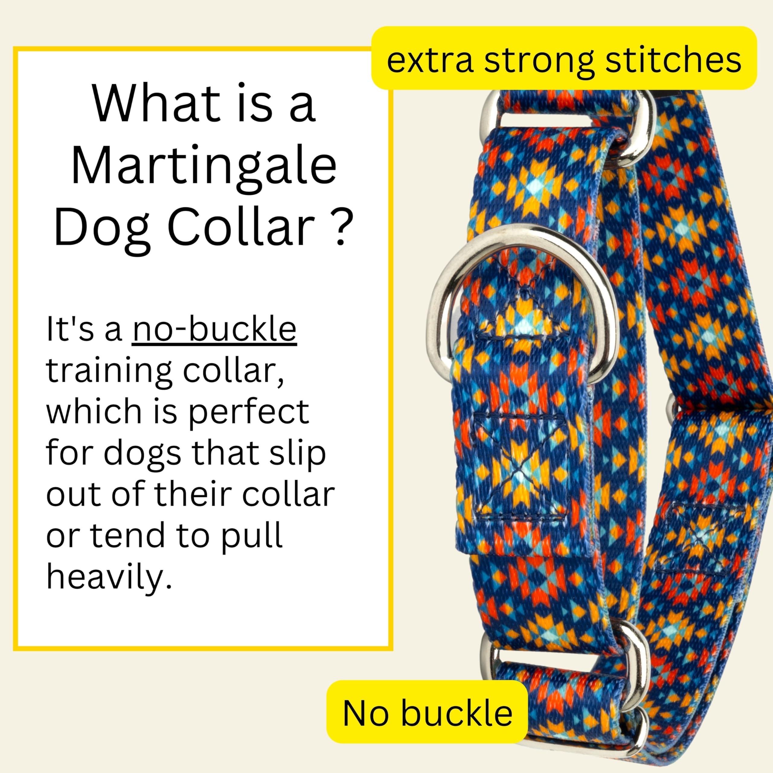 Country Brook Petz - Utah Martingale Dog Collar - Country And Western Collection Featuring Rustic Designs (1 Inch, Large)