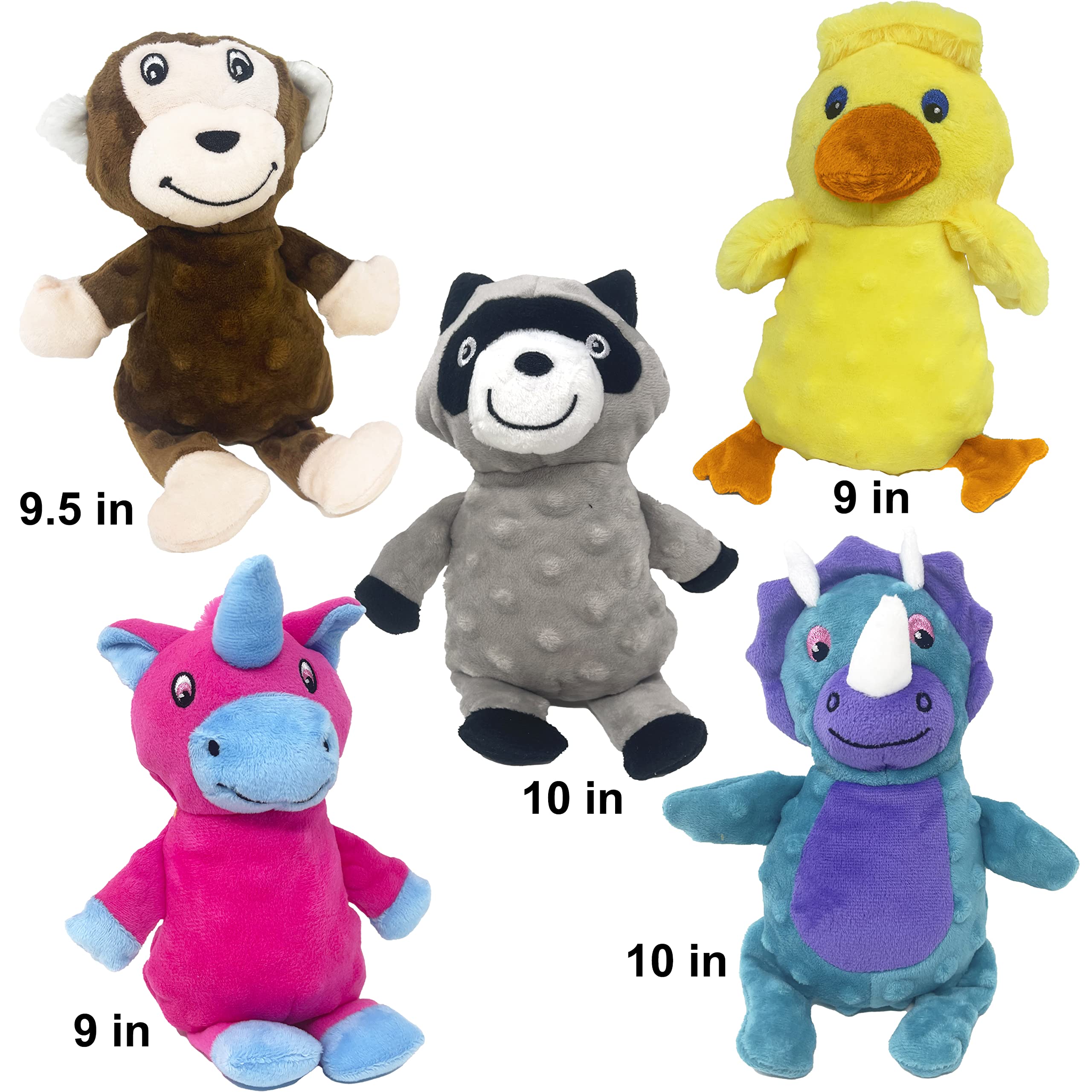Jalousie Multipack Dog Squeaky Toys Strong Almost Indestructible, With Added Liner For Longer Play Dog Chew Toys (Medium Breeds