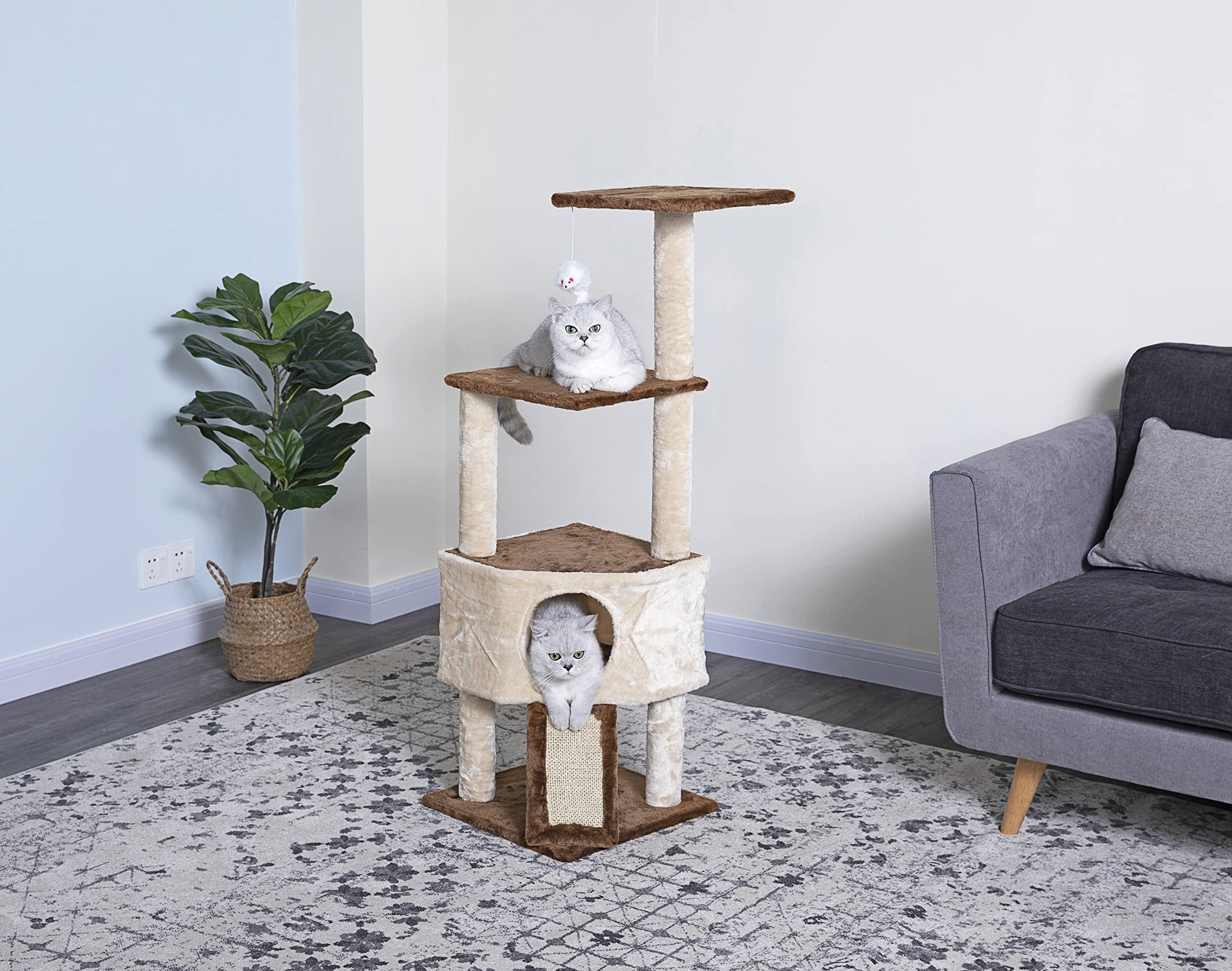 Go Pet Club F708 46 Kitten Tree,Beige