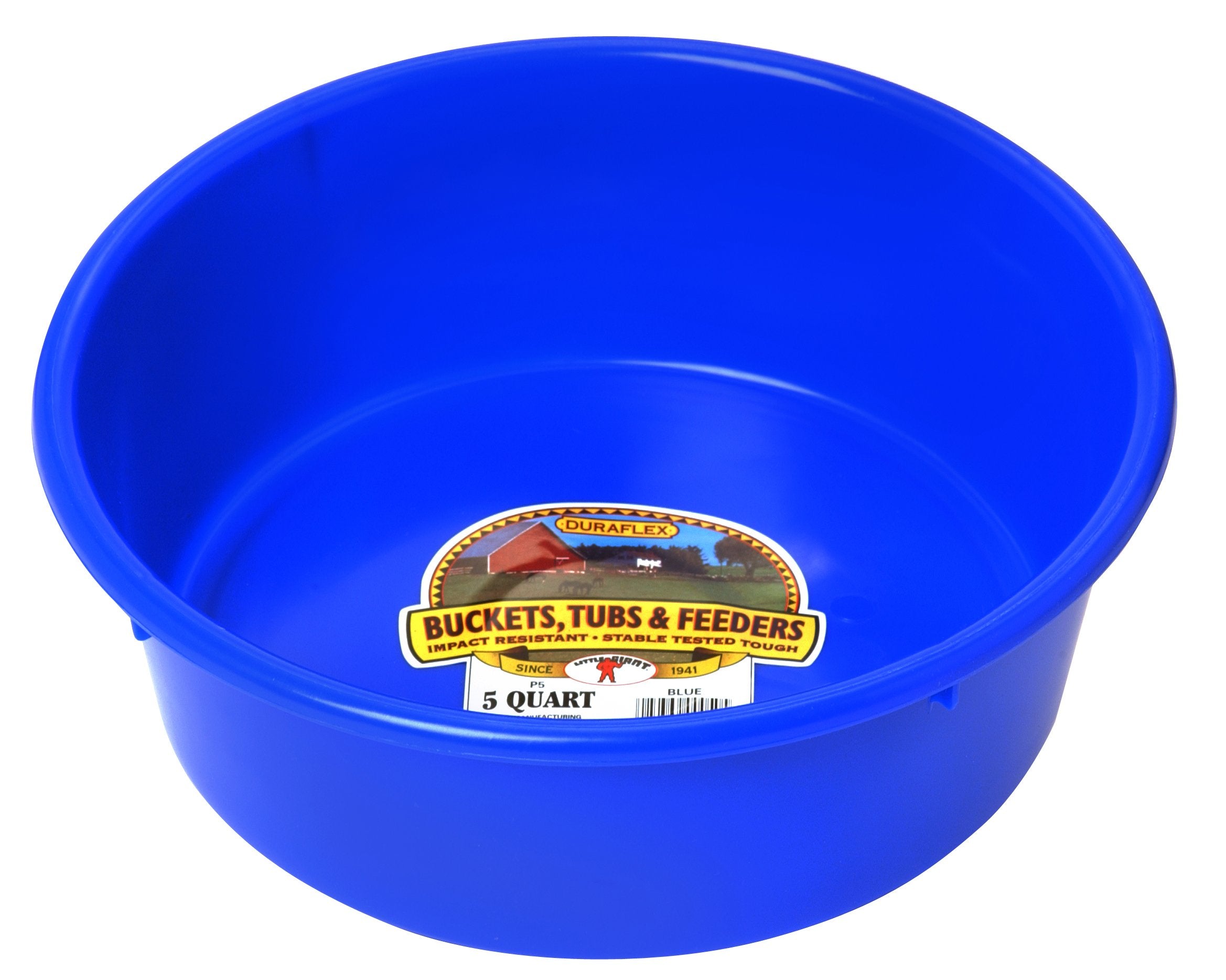 PAN FEED/WATER 5QT BLUE(Pack of 1)