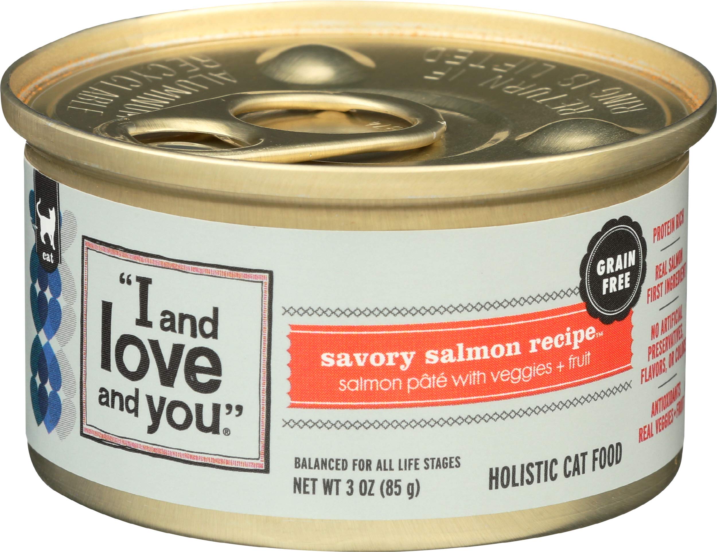I&Love&You Cat Food Can Salmon Pate, 3 oz