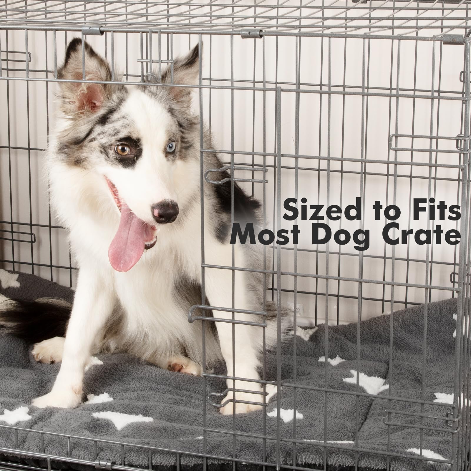 Mora Pets Dog Crate Pad Dog Bed Mat For Xlarge Dogs Washable Thin Pet Kennel Pad For 48 Inch Cage Ultra Soft Flat Puppy Mattress