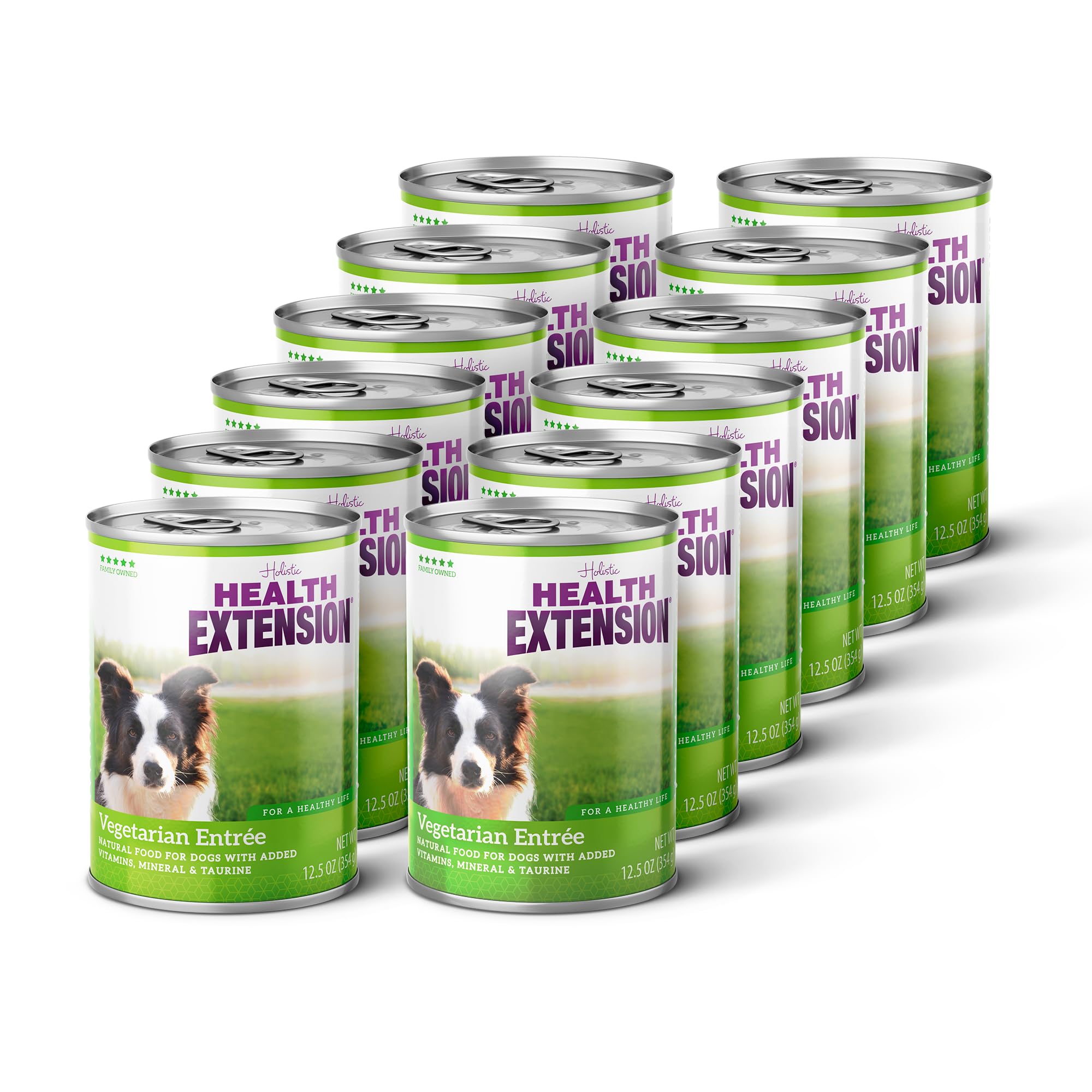 Health Extension Vegetarian Entr  e Wet Dog Food, 12.5 oz - Protein-Rich Recipe, Hydration Support, Ideal for Sensitive Stomachs
