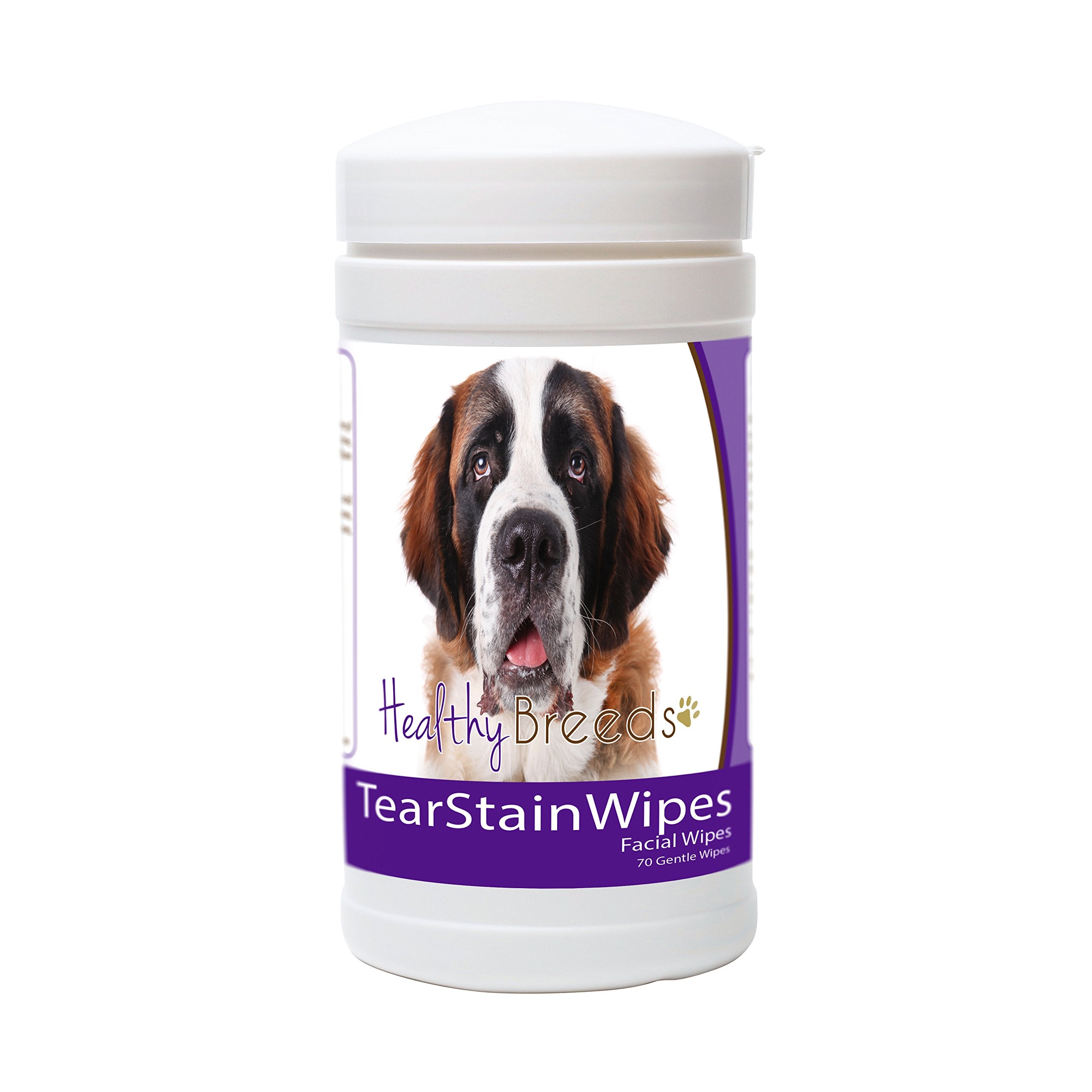Healthy Breeds Saint Bernard Tear Stain Wipes 70 Count