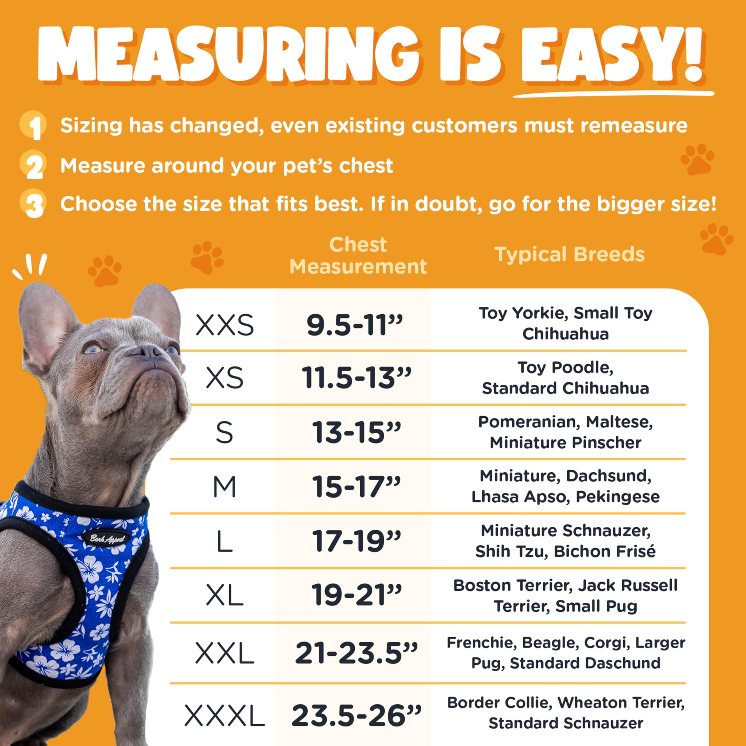 Bark Appeal Raspberry Step-In Dog Harness For Small-Medium Pets - Updated Sizing, Re-Measuring Is Essential - Soft Vest Harness