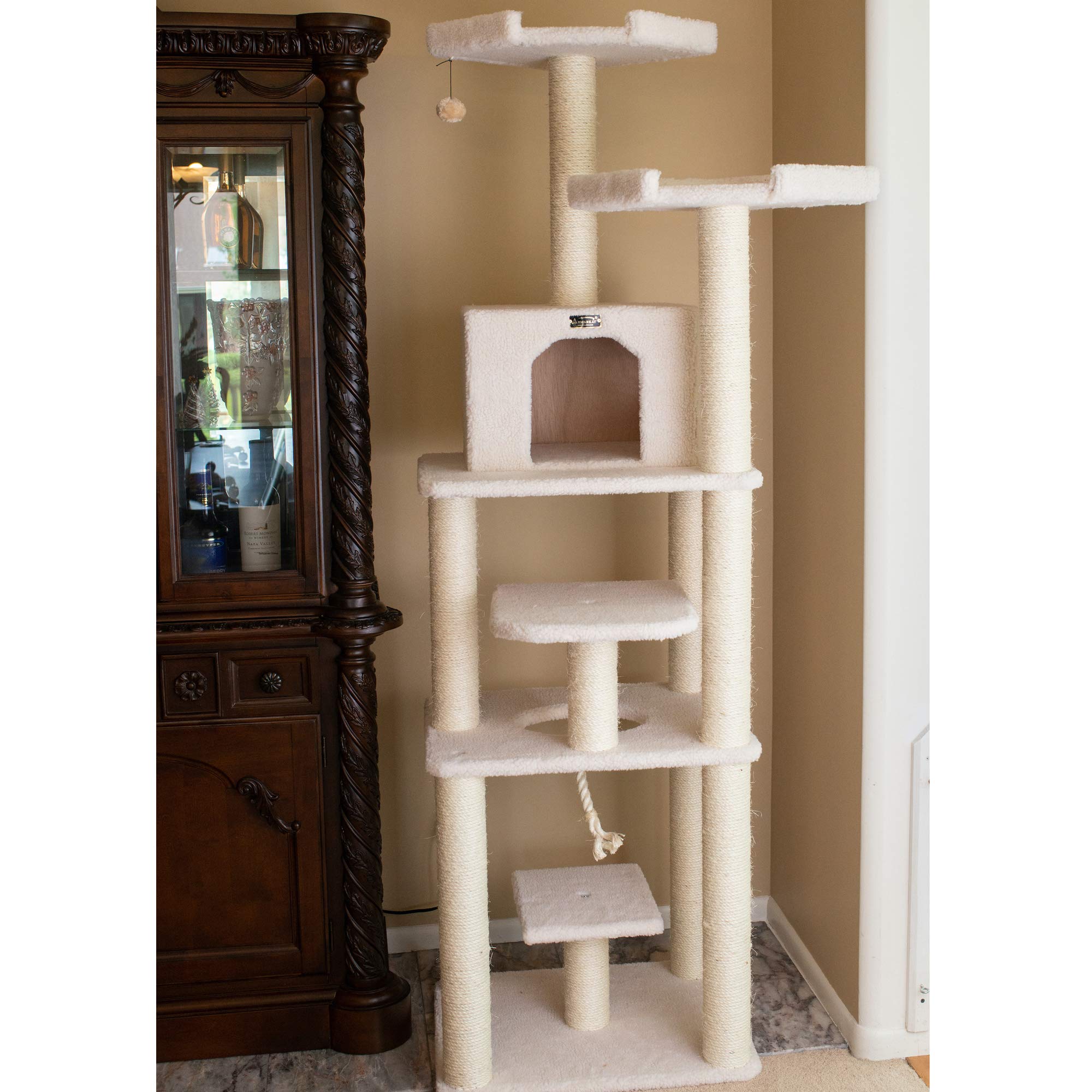 Armarkat Cat Tree Model B7801, Alabaster, 32''(L)X27''(W)X78''(H)