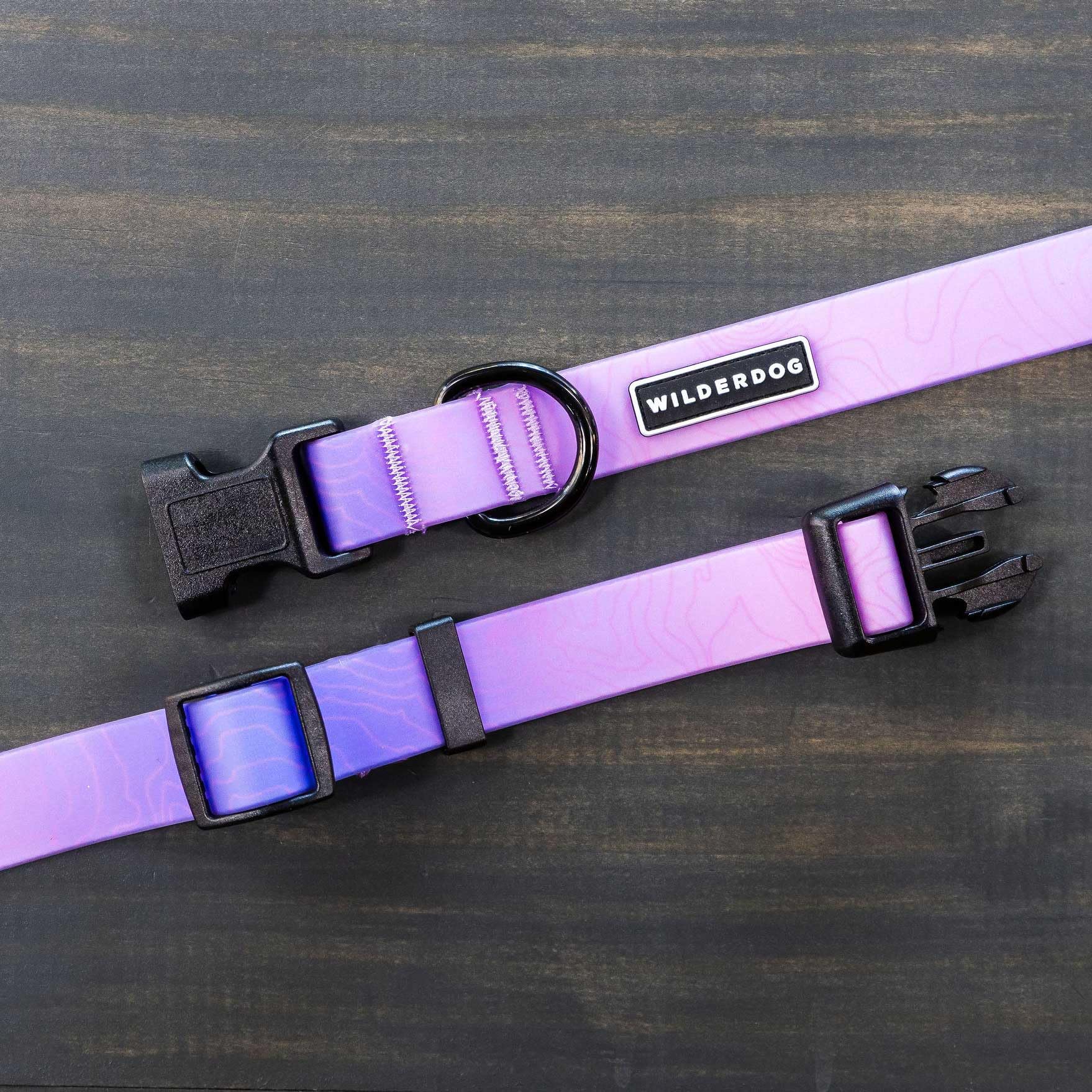 Wilderdog Waterproof Dog Collar - Repels Water & Dirt - Large 17''-24'' - Aurora