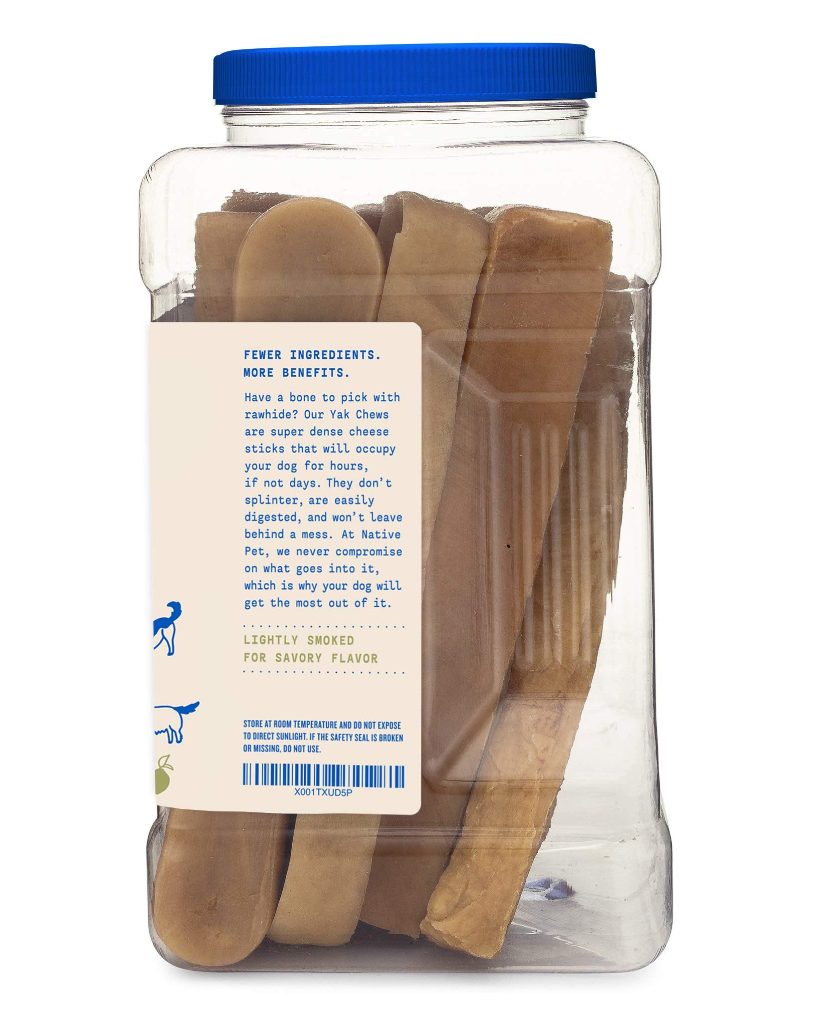 Native Pet Yak Chews (10 X-Large Chews) - Long Lasting Dog Chews - Natural Dog Chews