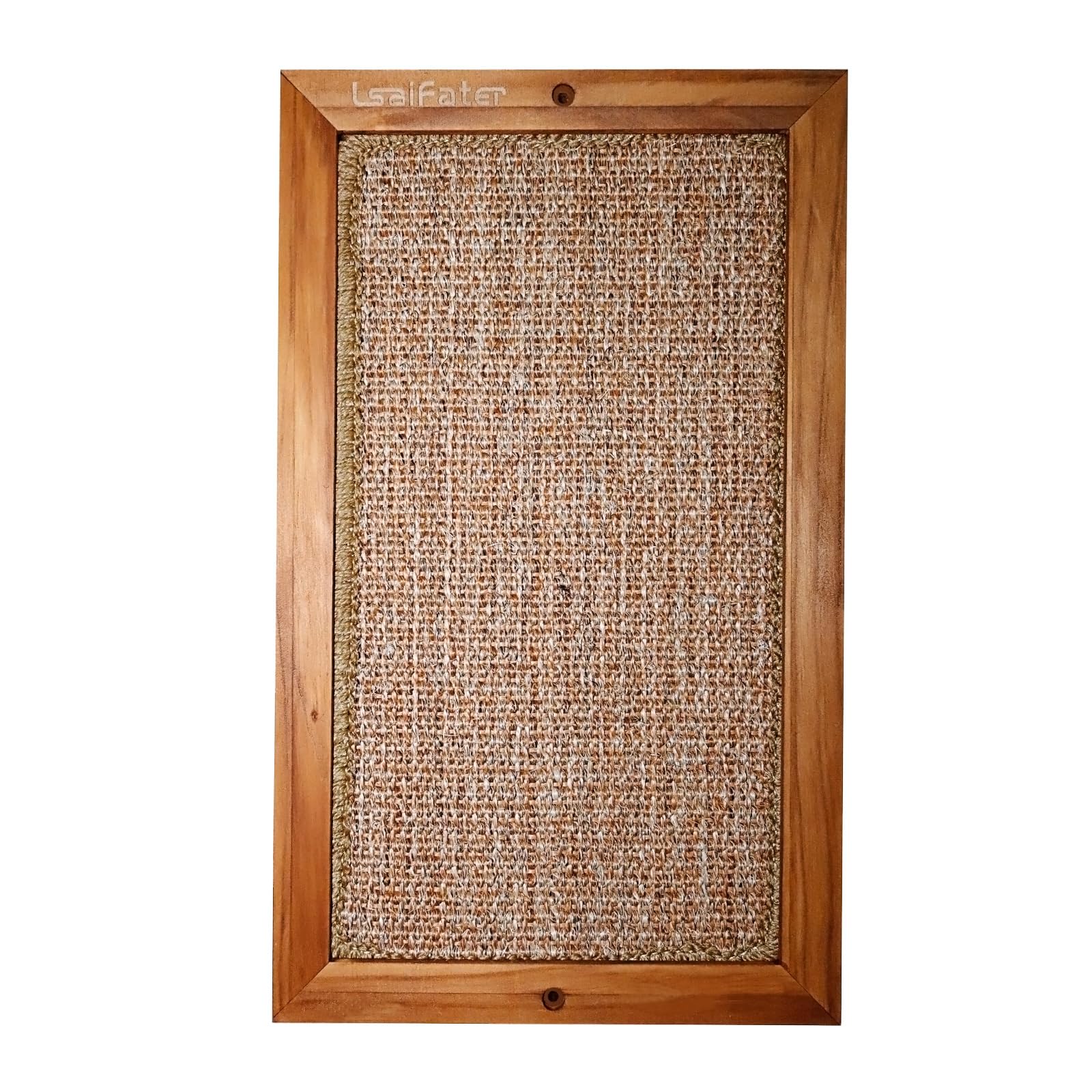 Lsaifater Large Cat Scratching Post For Indoor Cats - Wooden Sisal Cat Wall Scratcher, Vertical Floor Or Wall Mounted Cat Scratc