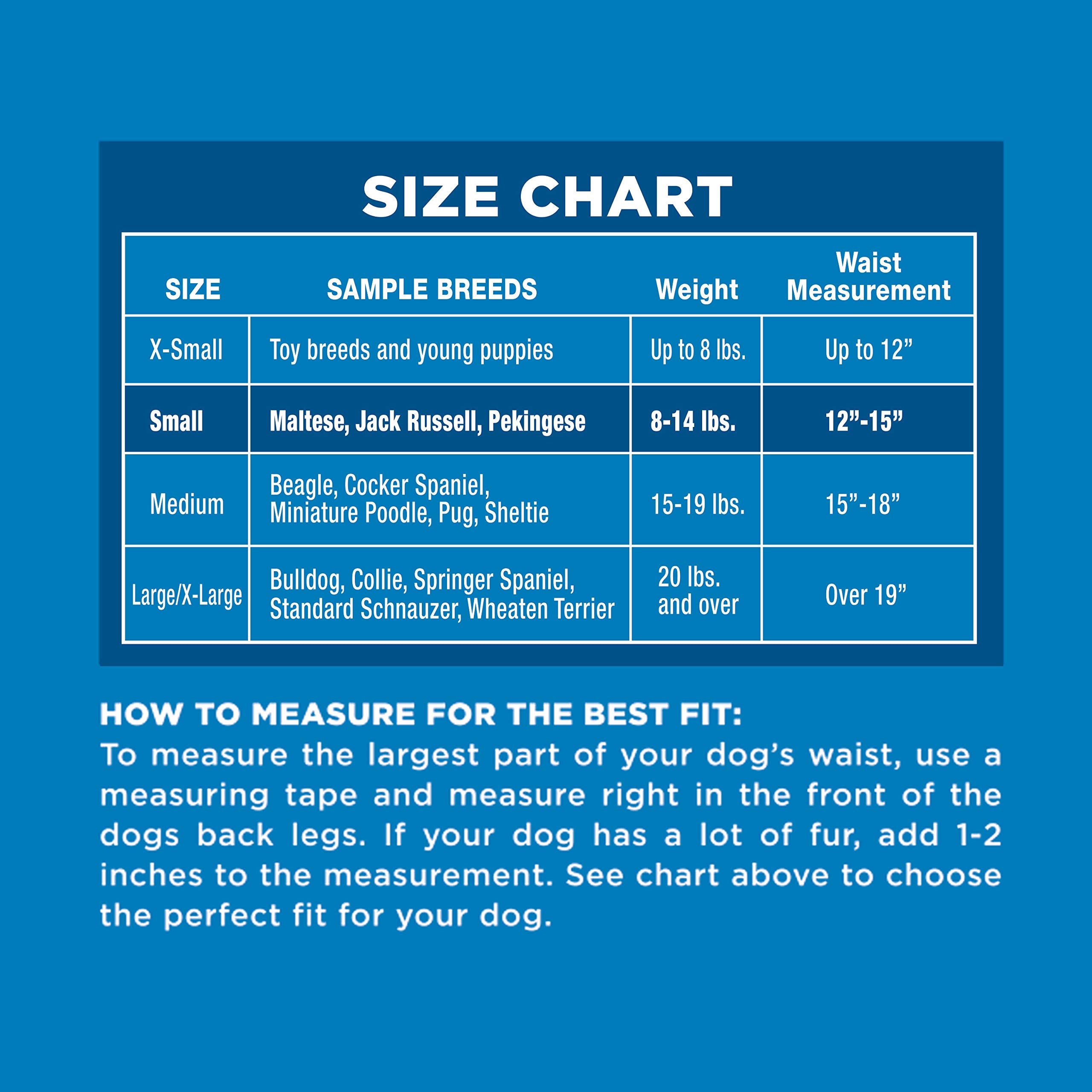 Four Paws Wee-Wee Super Absorbent Disposable Adjustable Dog Potty Training Diapers, Leak-Proof Protection for Puppies and Small