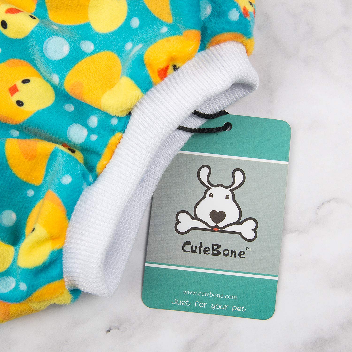 Cutebone Dog Pajamas Yellow Ducks Dog Apparel Dog Jumpsuit Pet Clothes Pajamas Coat P50Xxl