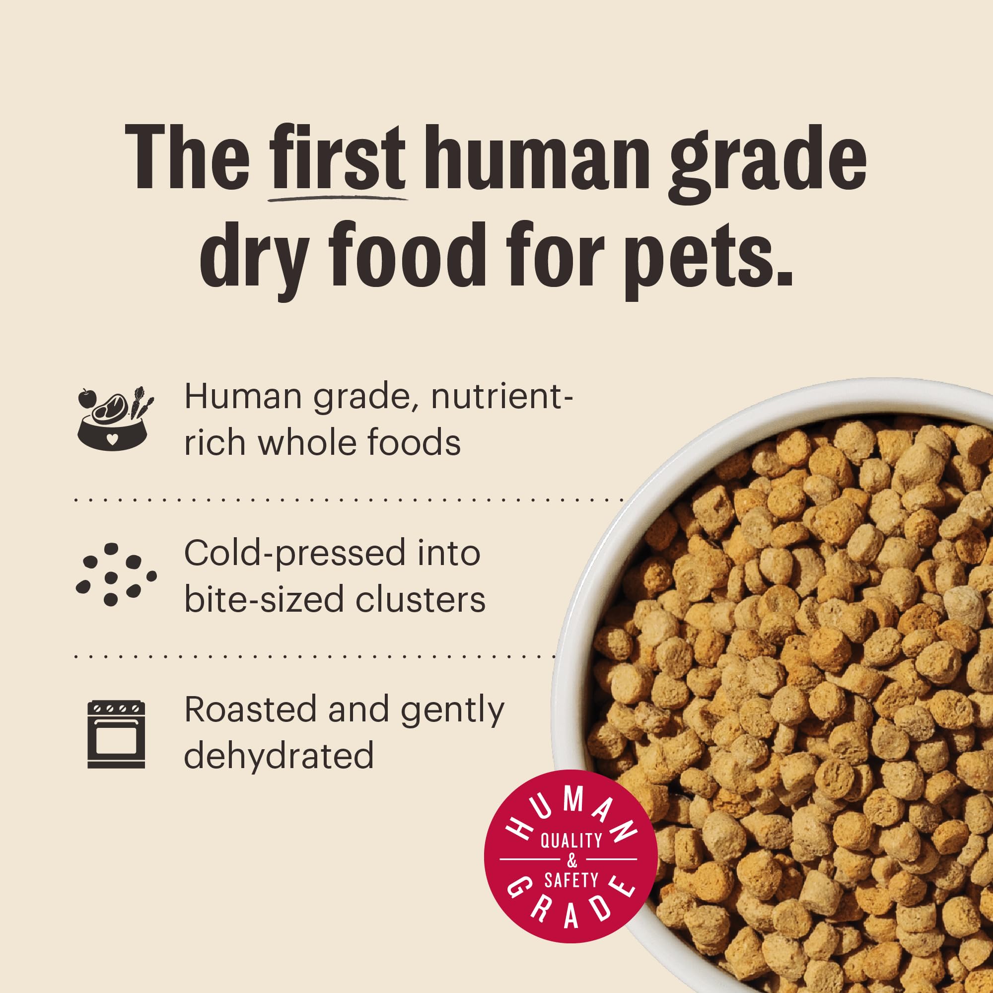 The Honest Kitchen Whole Food Clusters Grain Free Chicken Dry Cat Food, 10 lb Bag