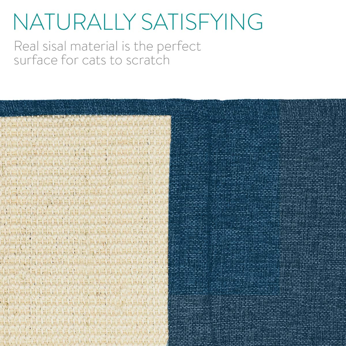 Navaris Cat Scratch Mat Sofa Protector - Natural Sisal Furniture Protector Scratching Pad For Cats - Scratch Carpet For Bed, Cha