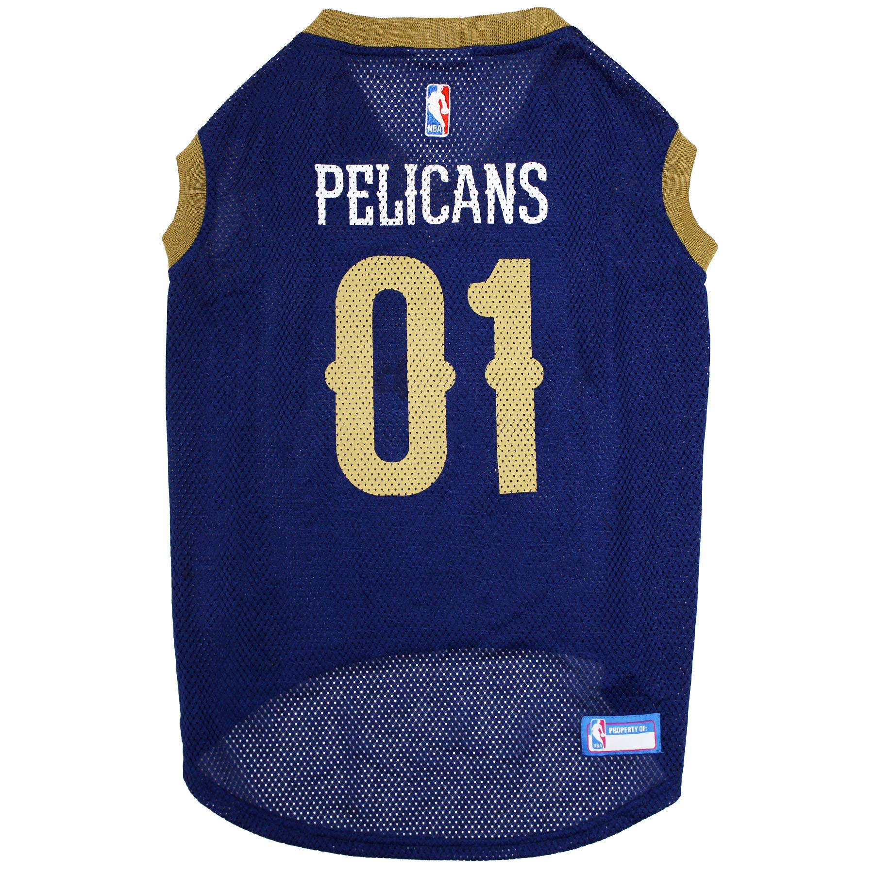 Pets First NBA NEW ORLEANS PELICANS DOG Jersey, Large - Tank Top Basketball Pet Jersey