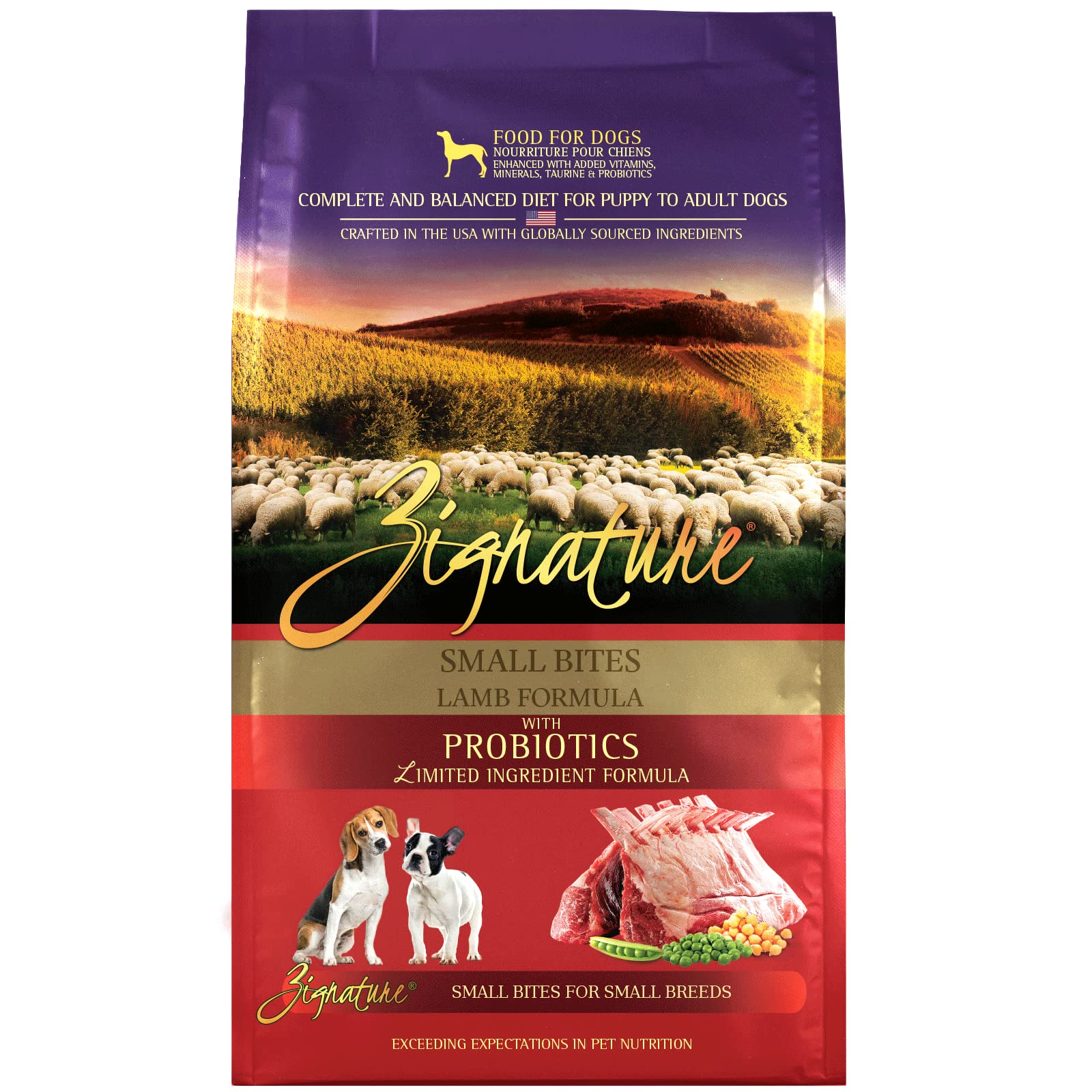 Zignature Lamb Small Bites Limited Ingredient Formula Dry Dog Food 12.5 lb