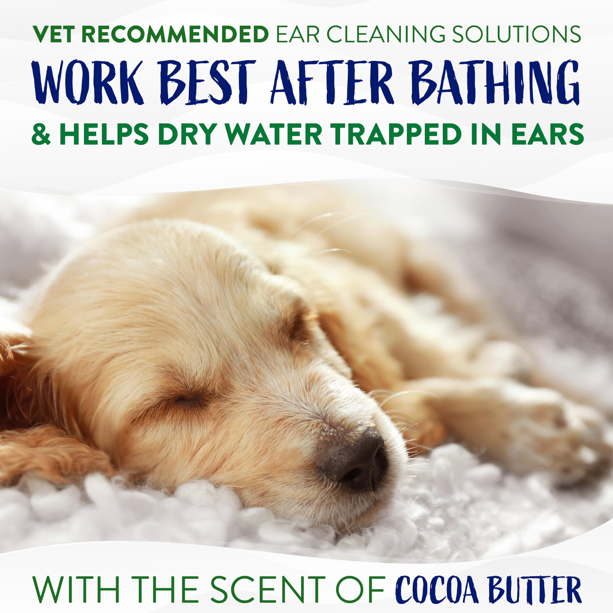TropiClean Dog Ear Cleaner, Vet Recommended Ear Cleaning Solution for Itch Relief, Daily Use Drops Prevent Infection, Cat Safe,
