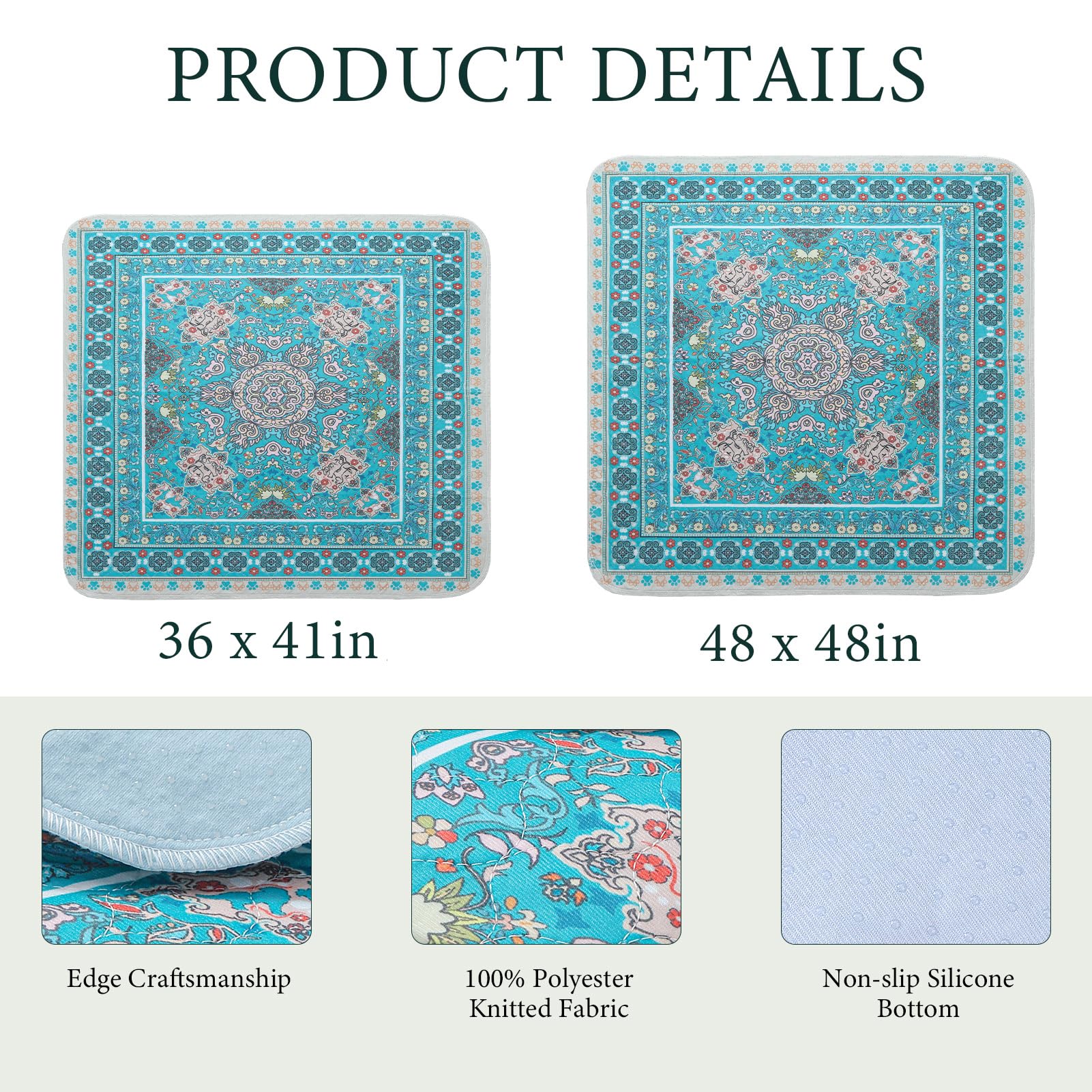 Homimp Washable Pee Pads for Dogs, 2 Pack Reusable Puppy Pads Waterproof, Absorbent and Leakproof Dog Pee Pads, Non Slip Puppy T