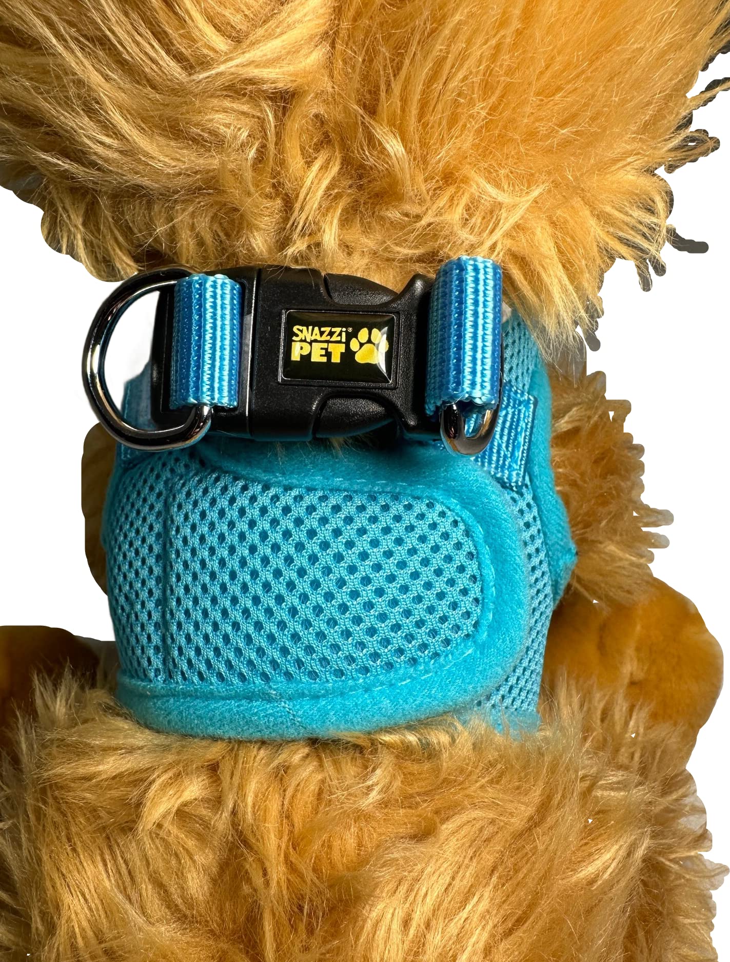 Snazzi Pet Soft Mesh Comfy Step In Dog Vest Harness Tiny Xs Small Med Dogs 2-16 Lbs Teacup Mini Toy Puppy (Sky Blue, Sm 12.5'-13.5' 5-6.5 Lbs)