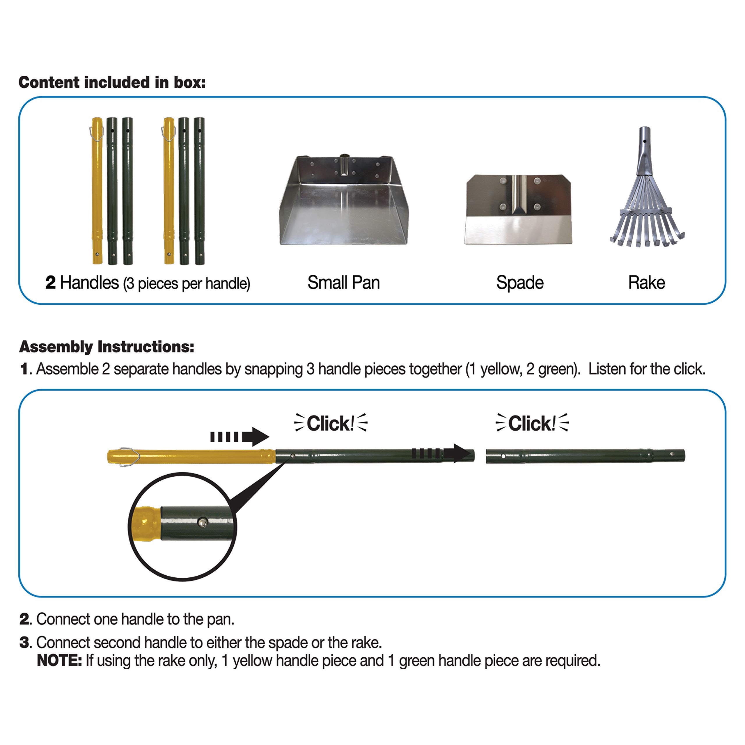 Four Paws Wee-Wee Pooper Scoopers For Dogs L Outdoor Rake L Spade & Pan L Pooper Scooper Set,Black