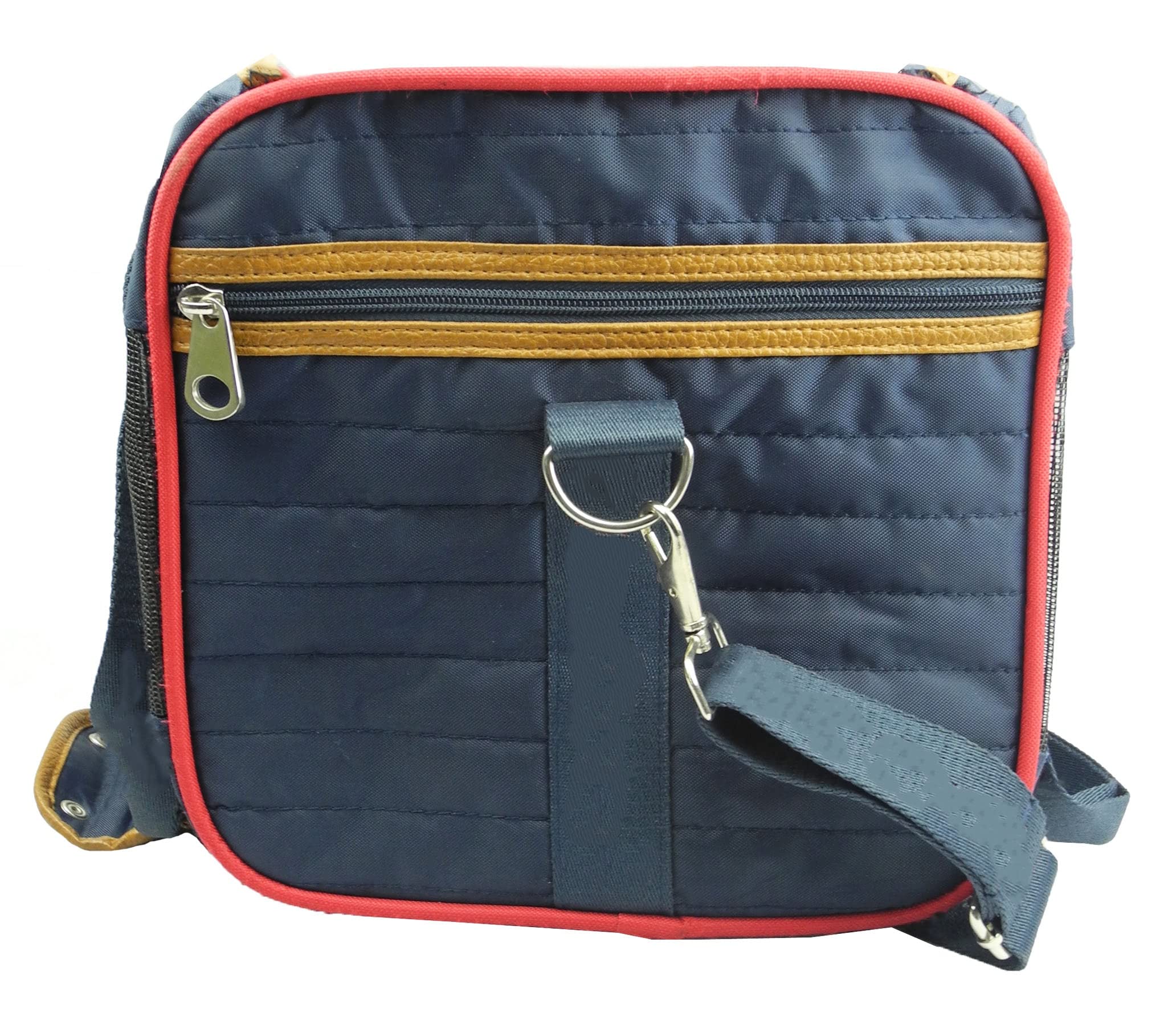 Pet Life 'Aero-Zoom' Airline Approved Pet Carrier - Folding Zippered Travel Cat and Dog Carrier - Wired Pet Crate Travel Dog Carrier Includes Over-The-Shoulder Straps and Sherpa Pet Pad