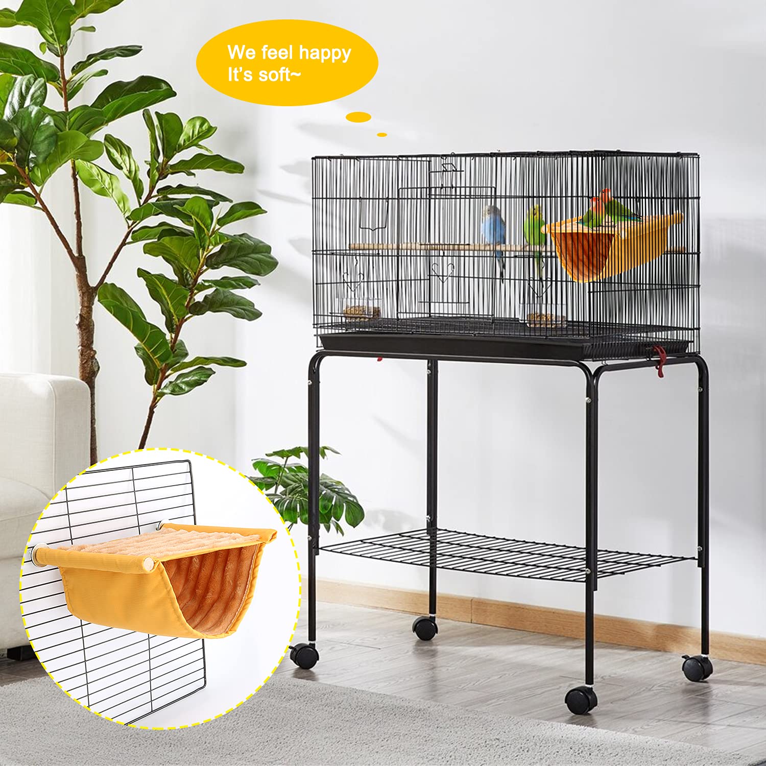 Bwogue Winter Warm Bird Nest Bed Hanging Hammock Snuggle Hut Parrot House Tent Toy Bird Cage Perch For Parakeet Budgies Cockatie
