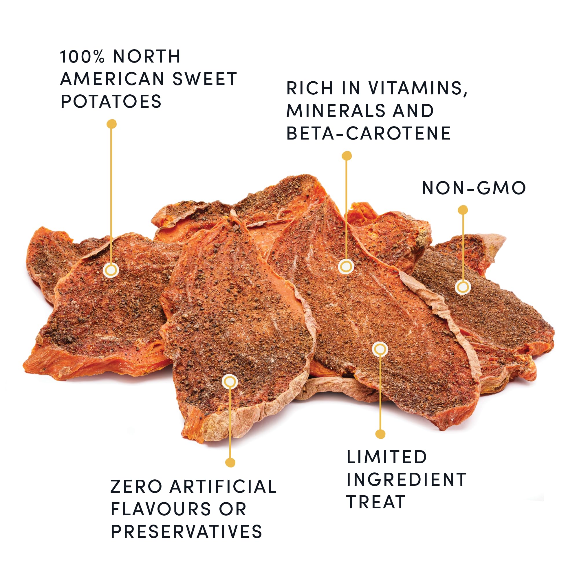 Crumps Naturals Sweet Potato And Liver For Pets, 24-Ounce Brown