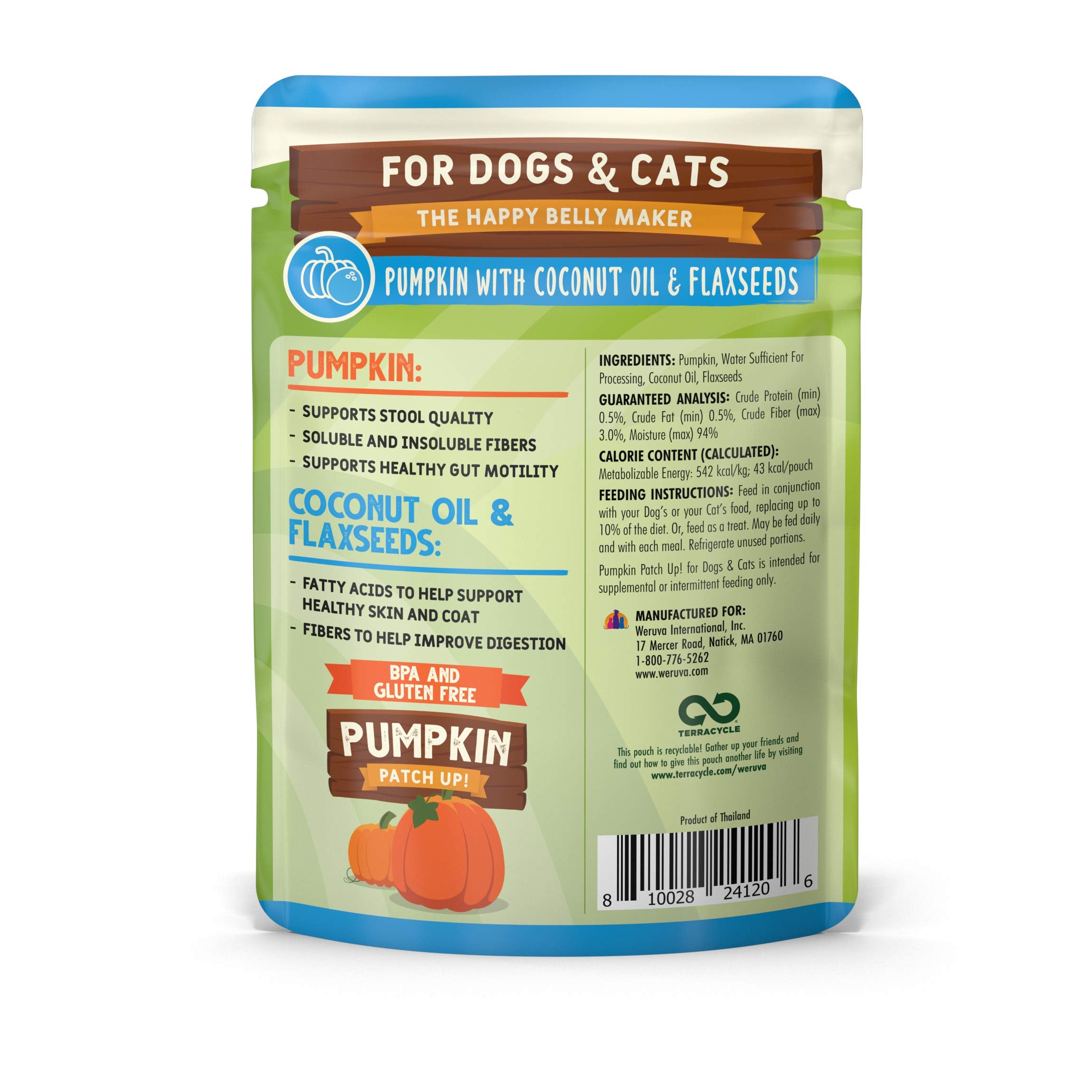 Weruva Pumpkin Patch Up! Pumpkin Pouches for Dogs & Cats