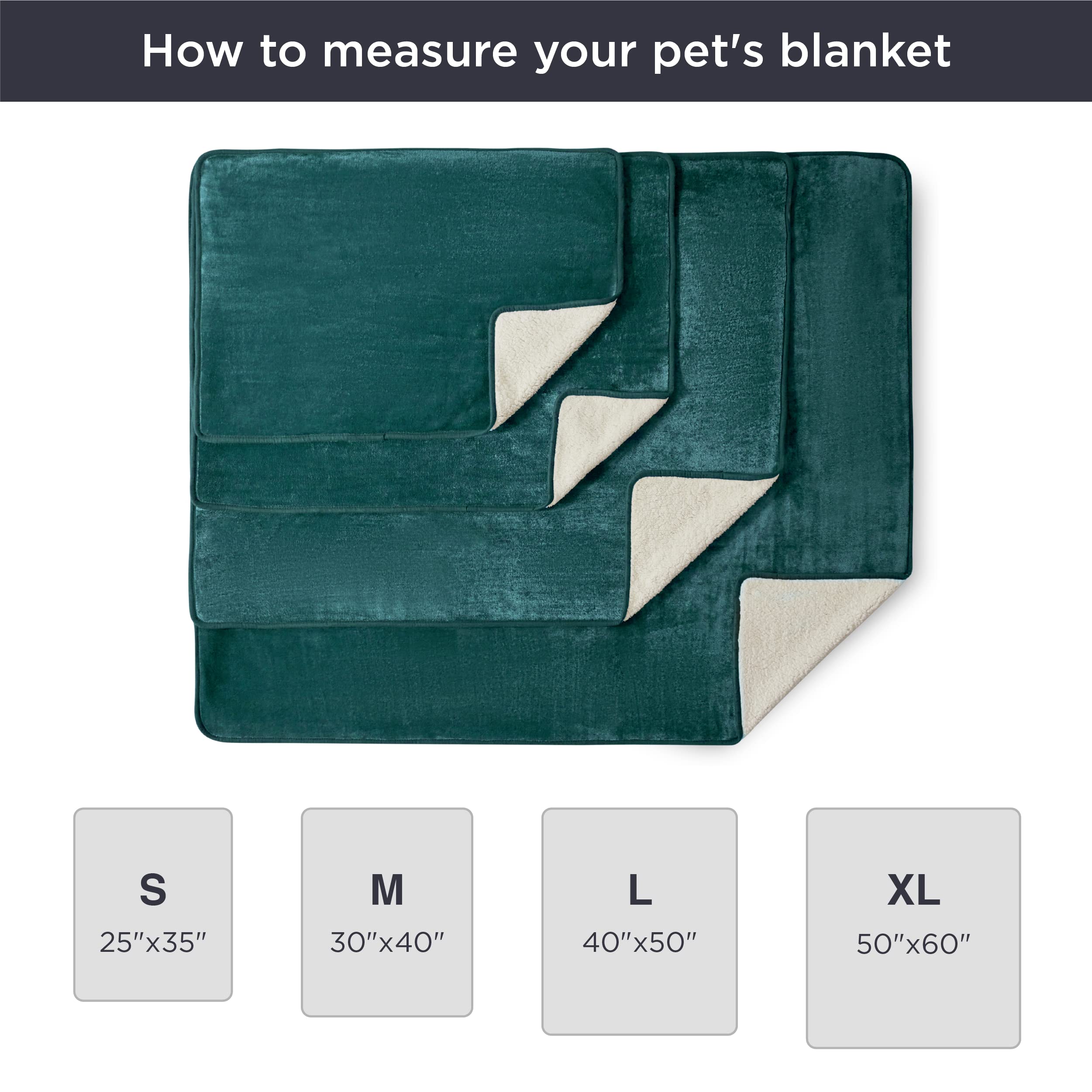 Bedsure Cat Blanket For Indoor Cats - Waterproof Calming Cat Blankets For Kitten, Sherpa Fleece Pet Blanket, Soft Plush Reversible Throw Furniture Protector, 35'X25', Green