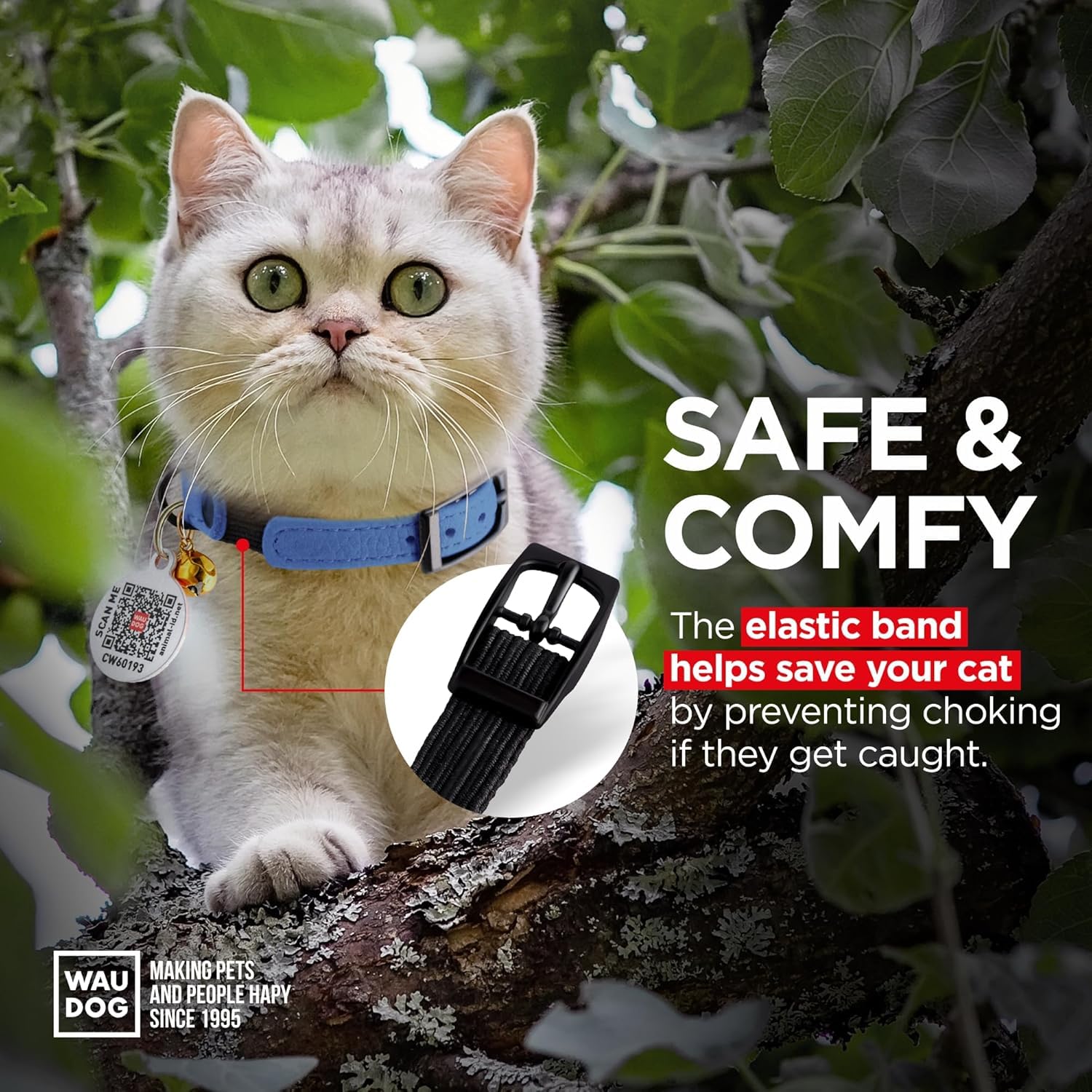 Leather Cat Collar With Bell & Elastic Strap - Pet Collar Leather Cats Small And Big Cat Collar For Boy Cats, Girl Cats With Saf
