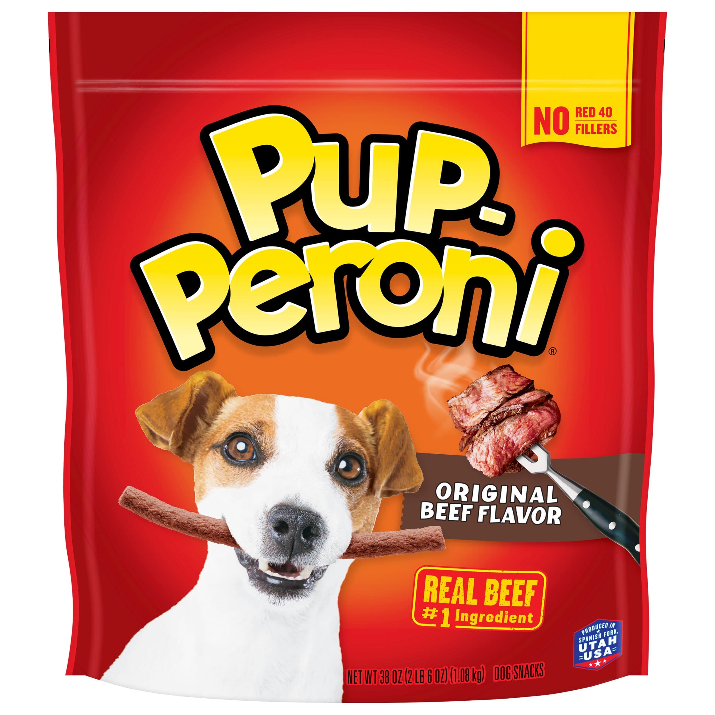 Pup-Peroni Dog Treats, Original Beef Flavor, 38 Ounce, Made with Real Beef