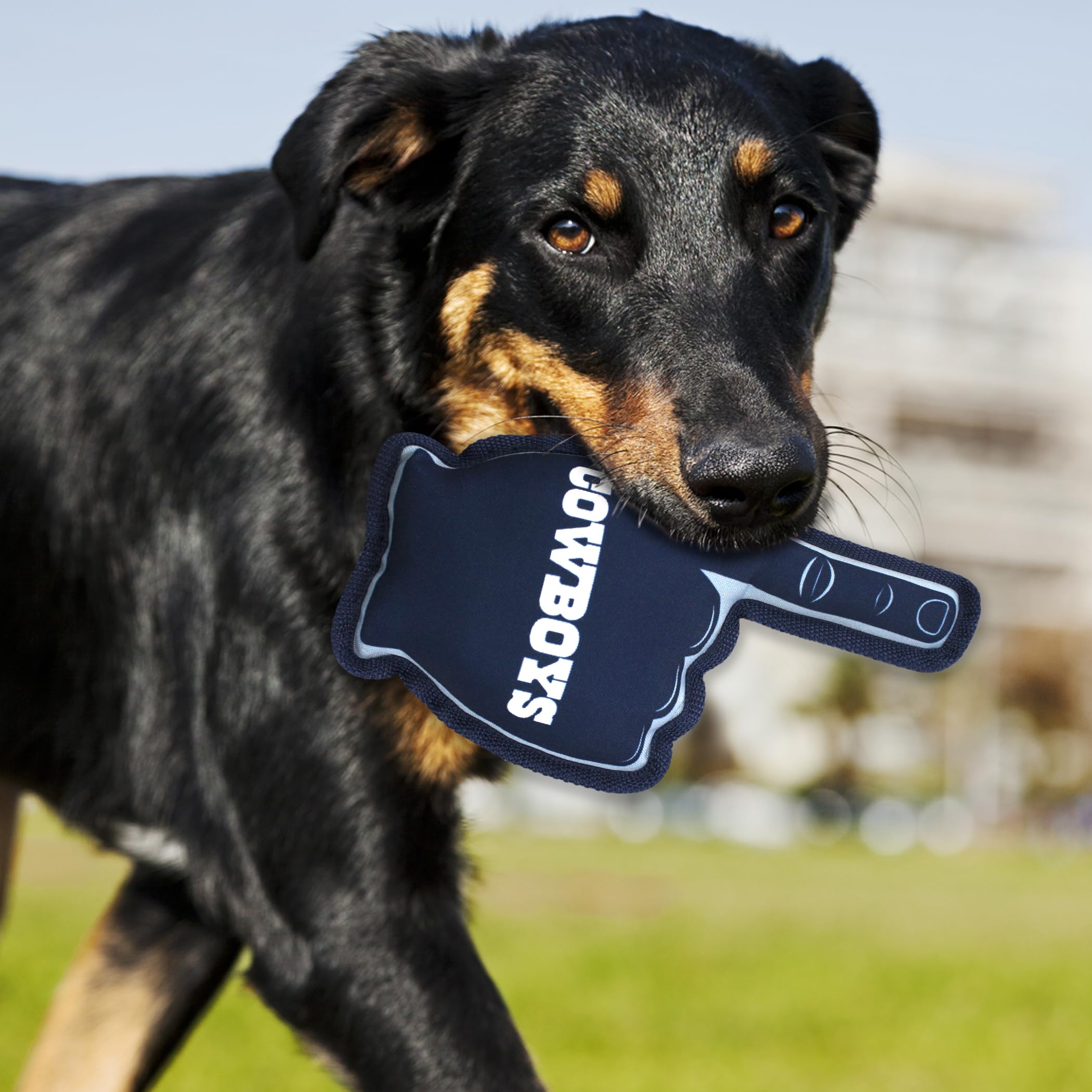 Nfl Dallas Cowboys #1 Fan Toy For Dogs & Cats. Best Tough Pet Toy With Inner Squeaker