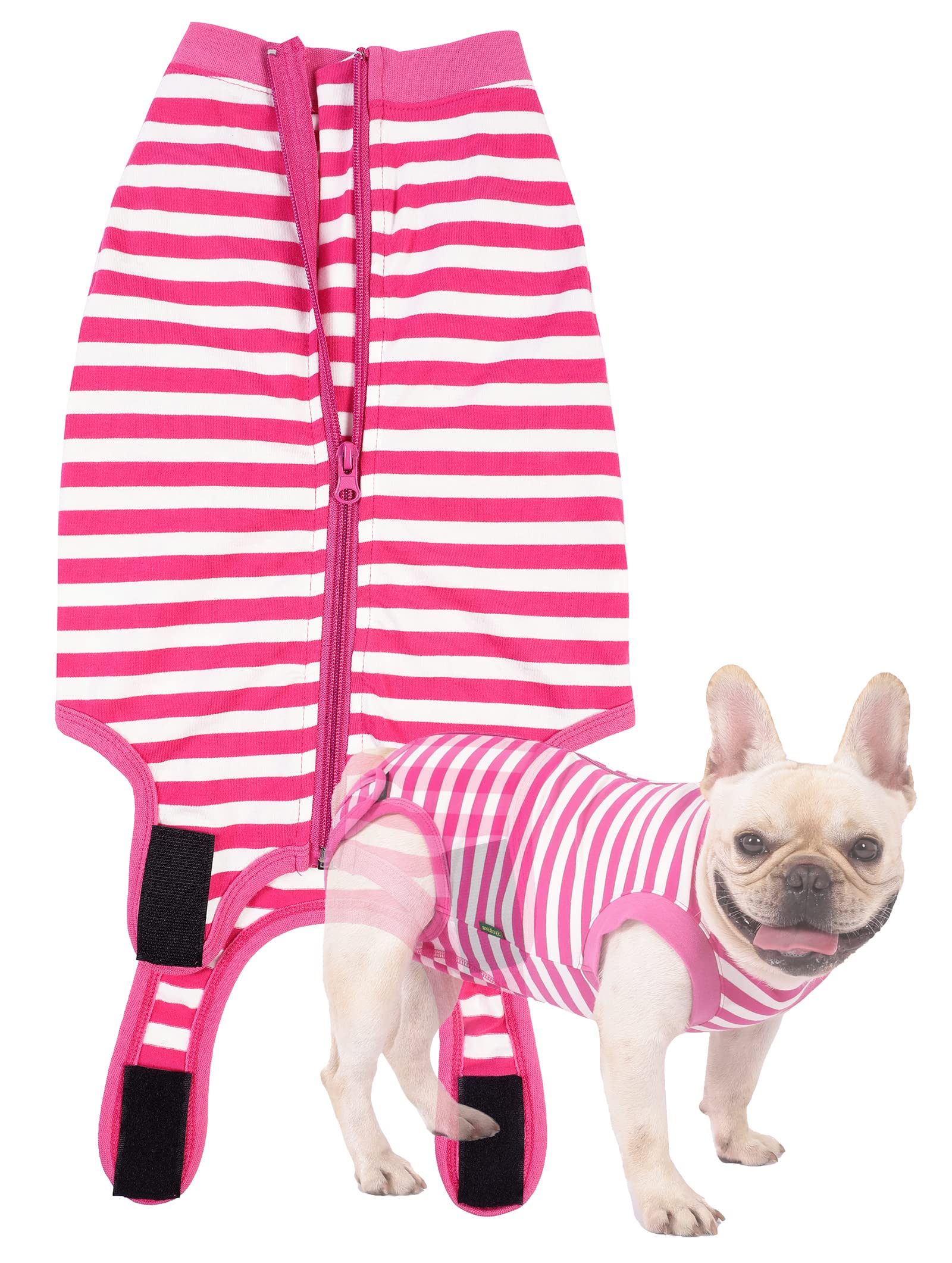 Sychien Dog Recovery Suit Post Surgery Shirt,Medium Female Spay Wound Protective Suit,Pink M