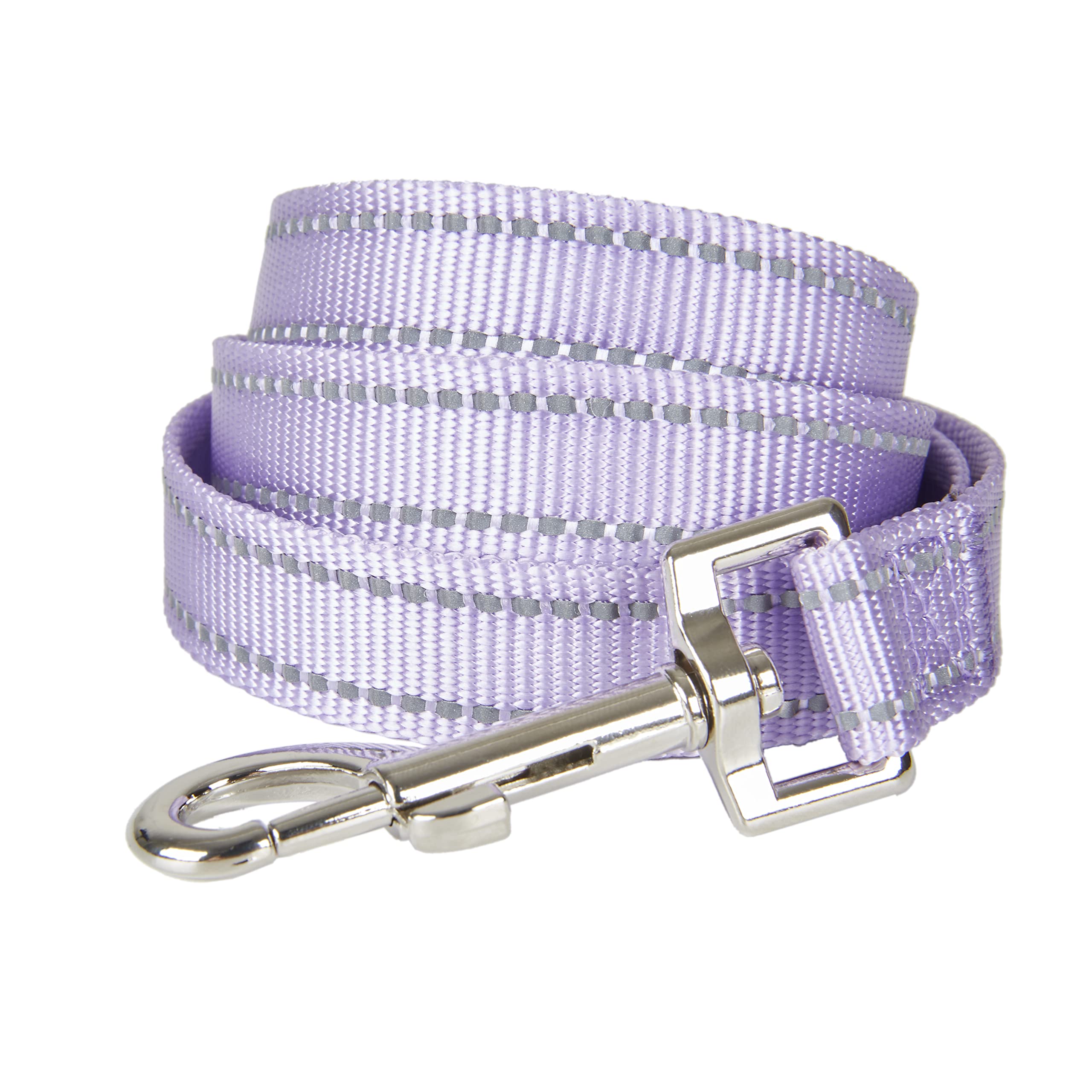 Petiry Reflective Nylon Dog Leash, Handle Padded With Neoprene, For Small Medium Large Dog.(S, Lilac Purple)