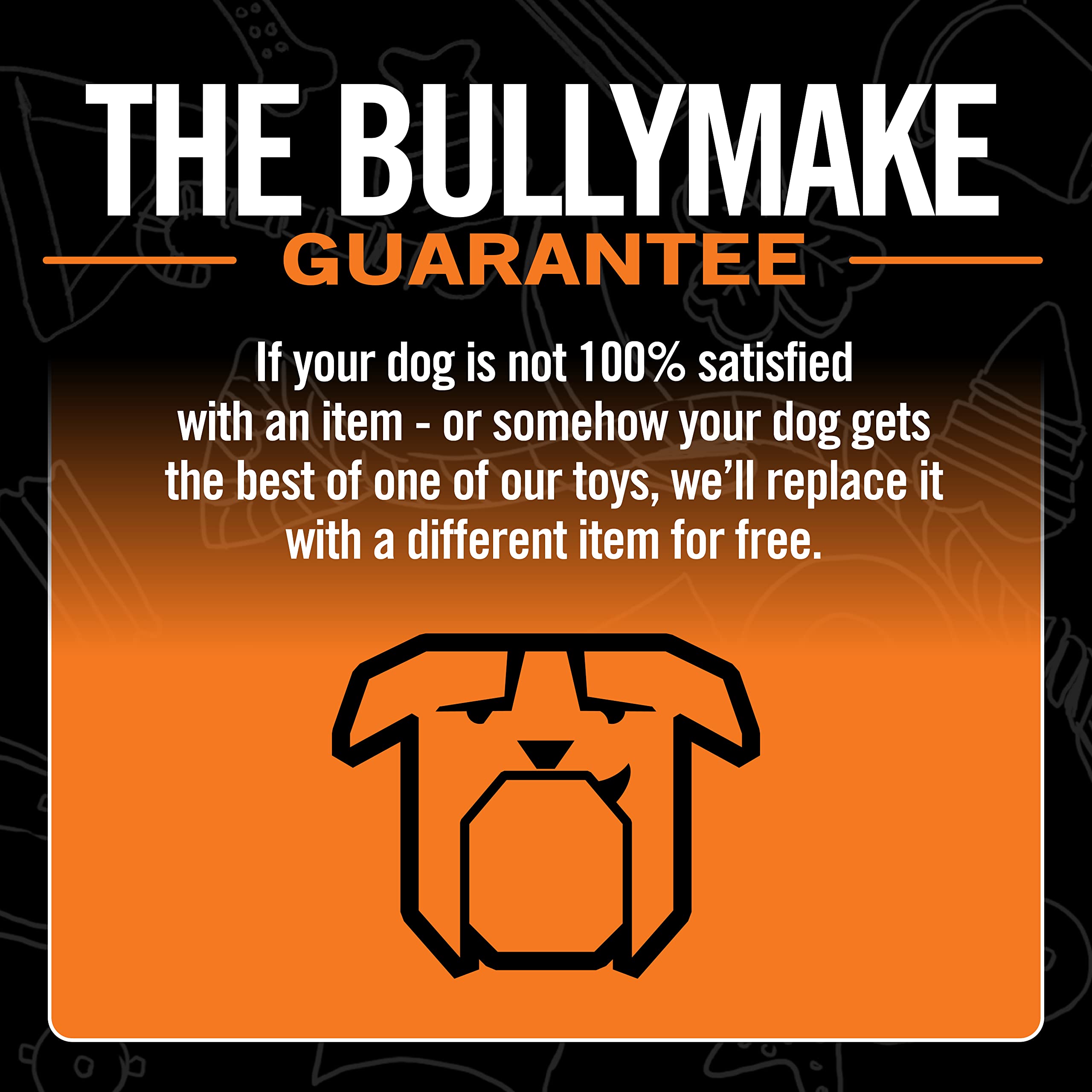 Bullymake - Pie Rubber Chew Toy For Dogs - Rubber Toy For Dogs - Made In Usa - Treat Stuffing Toy