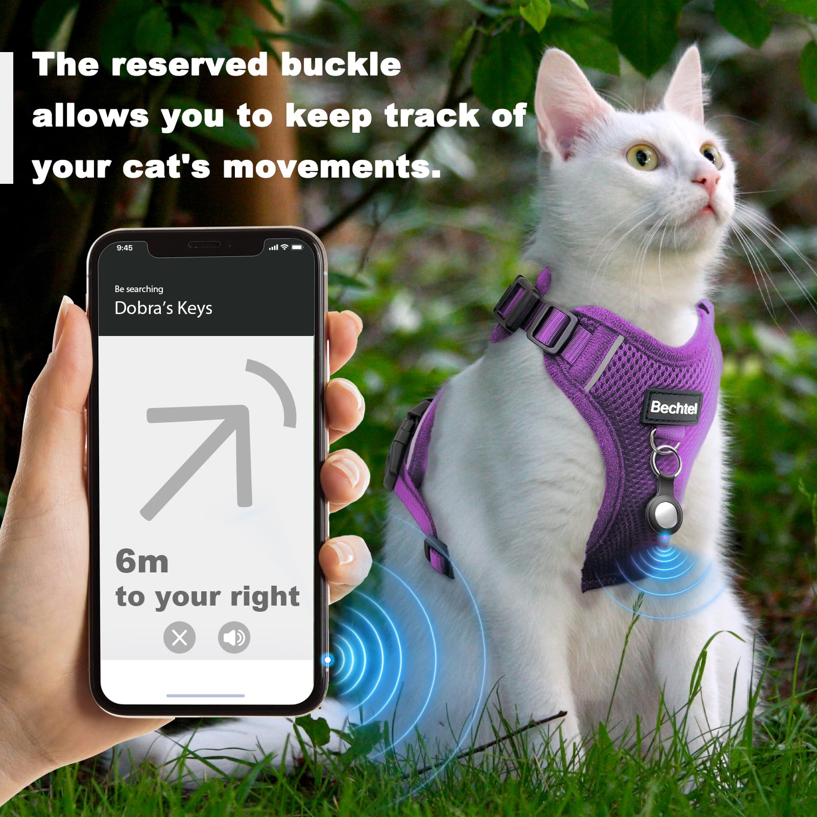 Cat Harness And Leash For Walking, The Upgrade Can Be Adjusted In Four Directions And Breathable Cat Harness For Anti Escape Tha