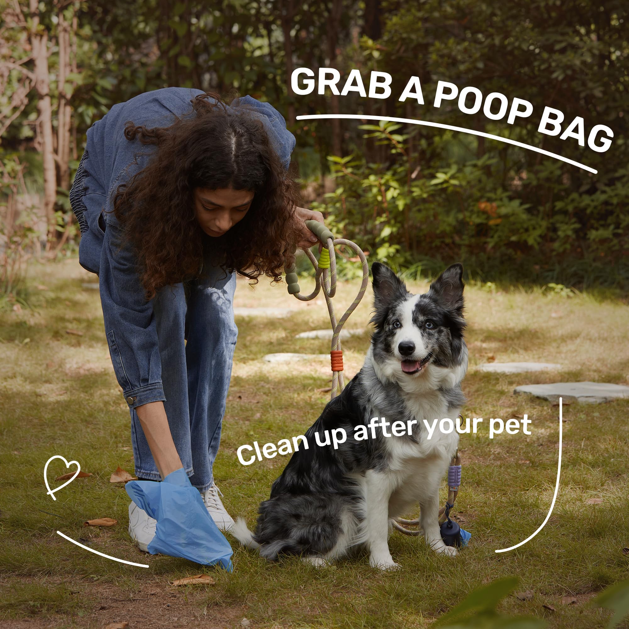 Fukumaru Compostable Pet Poop Bag 300 Count - Astm D6400 Certified Pet Waste Bags, Light Ocean Scented & Leakproof With Easy-Twi