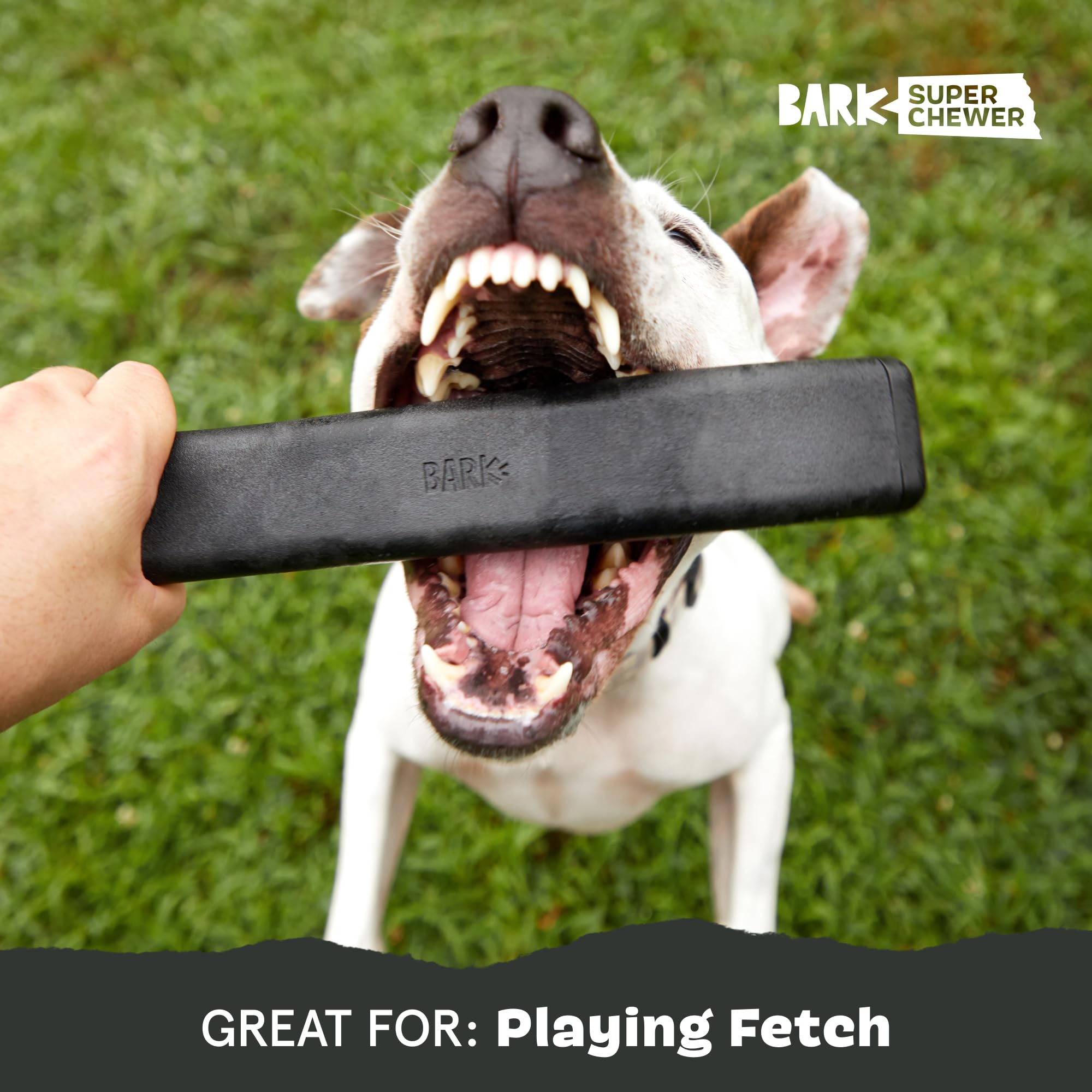 Barkbox Super Chewer Tough Dog Fetch Toy For Aggressive Chewers, Durable Rubber & Nylon For Small, Medium, & Large Dogs & Puppie